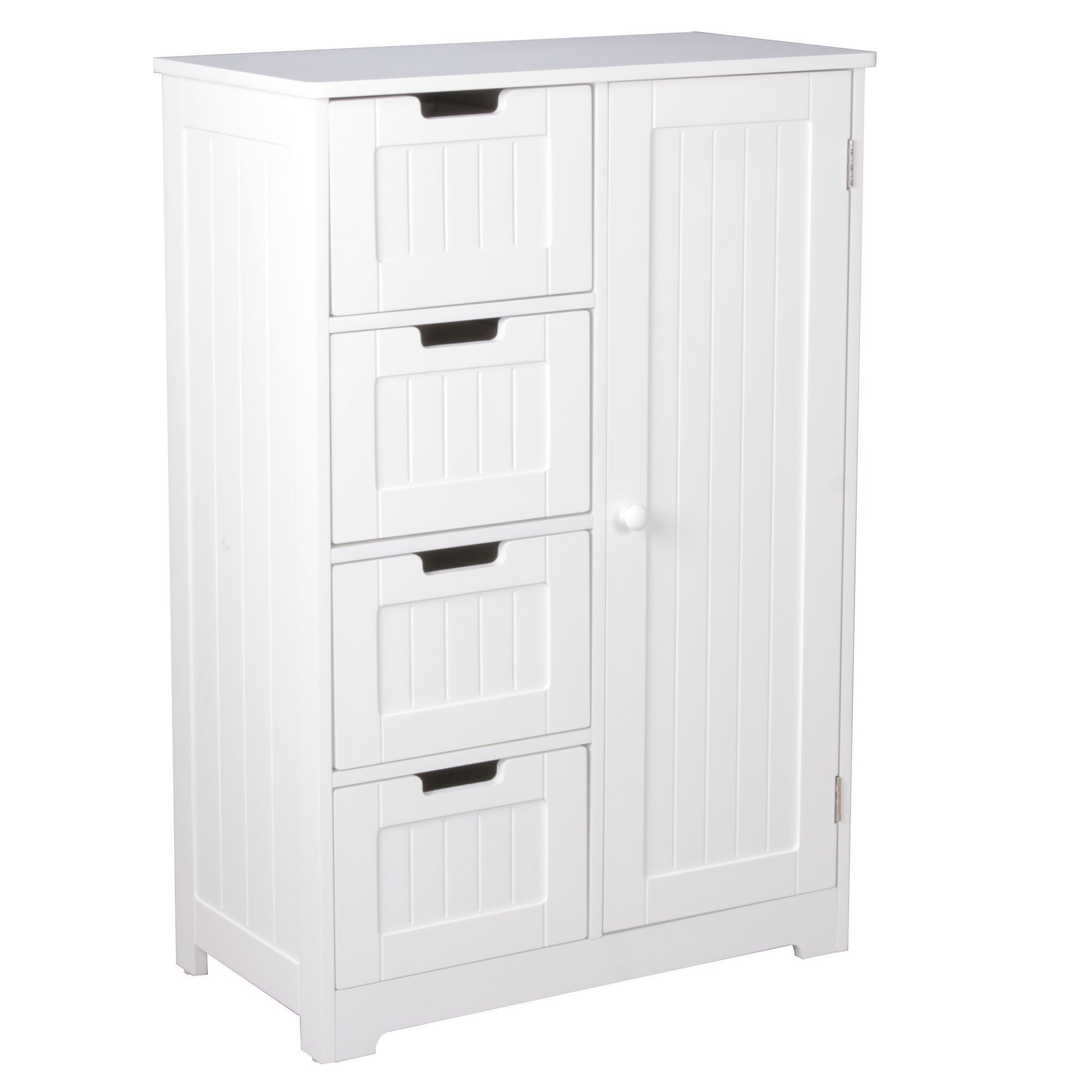 FINEBUY Midischrank FB45836 (Badschrank Landhaus-Stil MDF-Holz günstig online kaufen