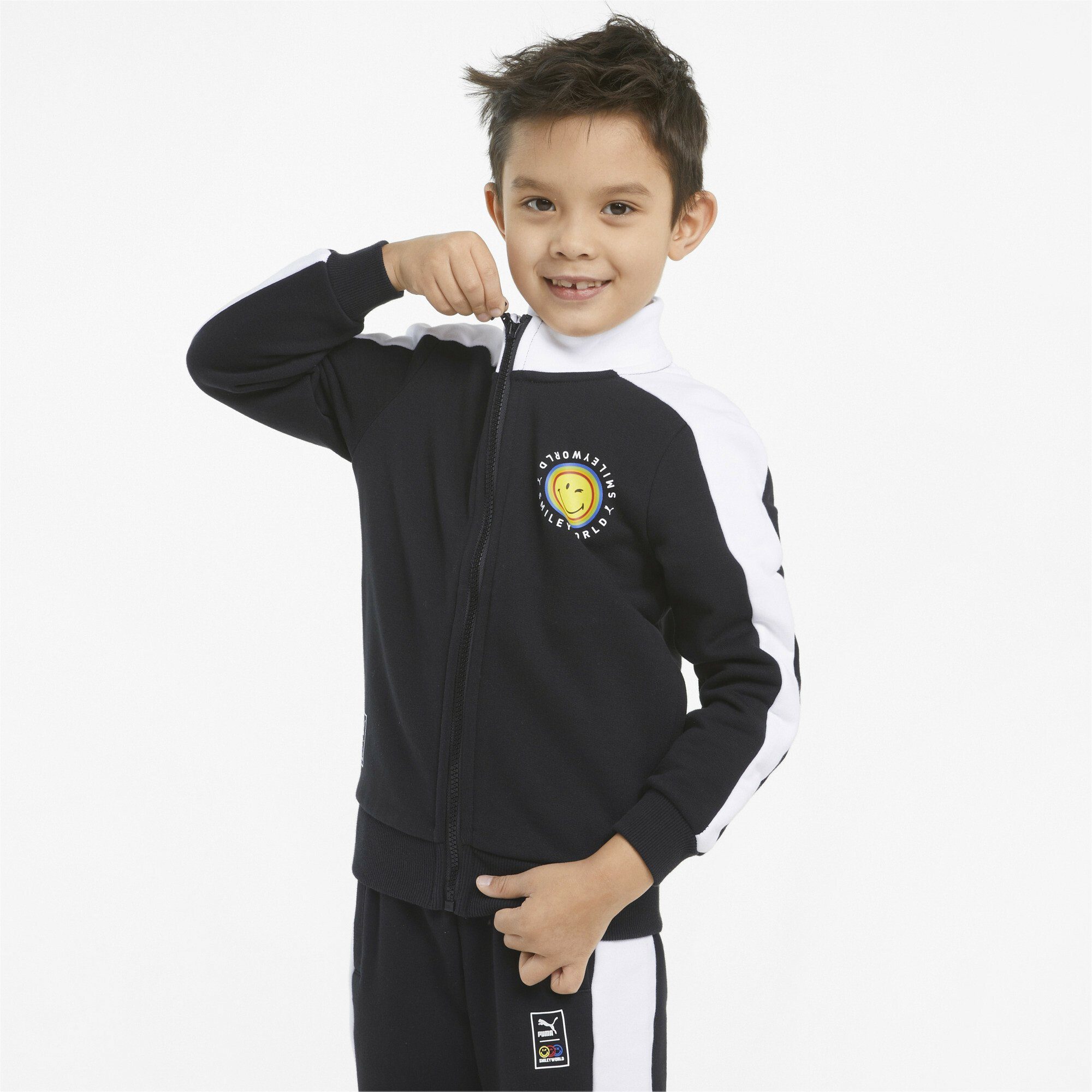 PUMA Sweatjacke PUMA x SMILEYWORLD T7 Kinder Trainingsjacke