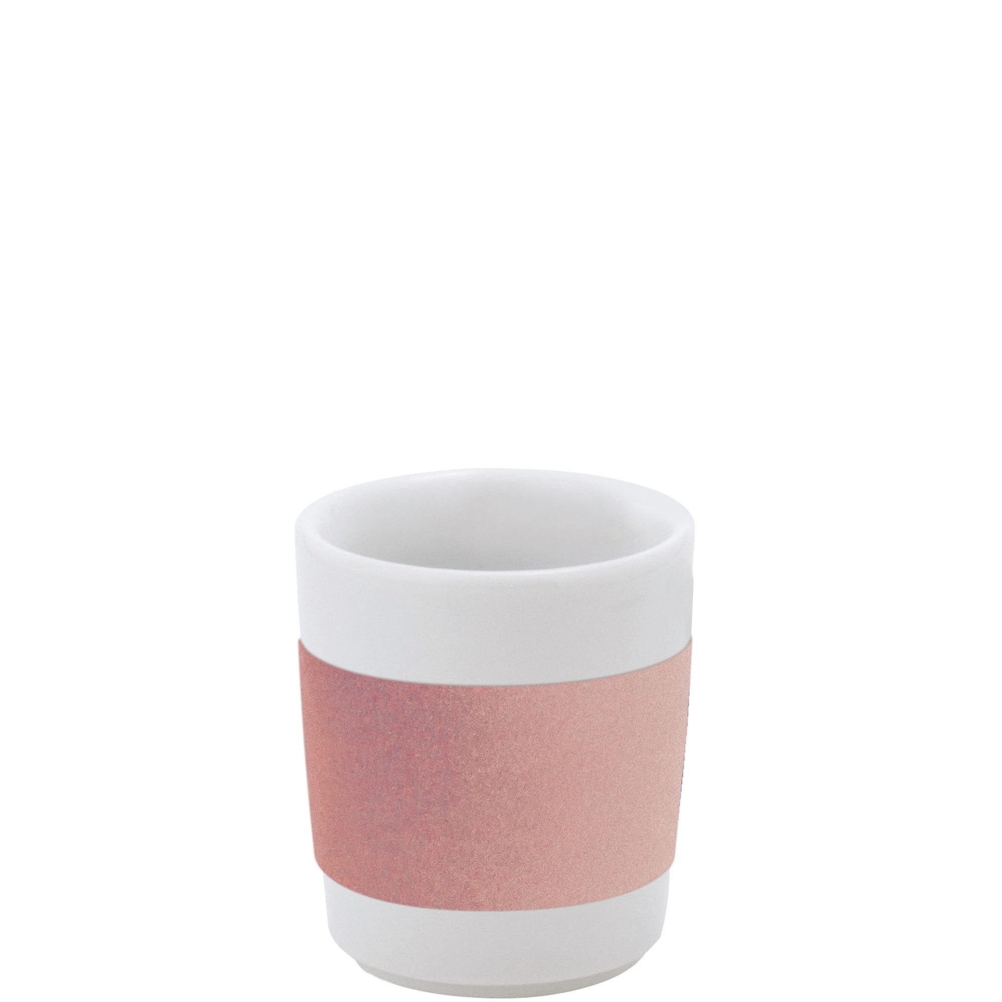 KAHLA Becher touch! henkelloser Becher mit Samt-Banderole, 1-tlg., Porzellan, Made in Germany
