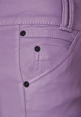 STREET ONE 5-Pocket-Jeans Slim Fit Hose mit Coating