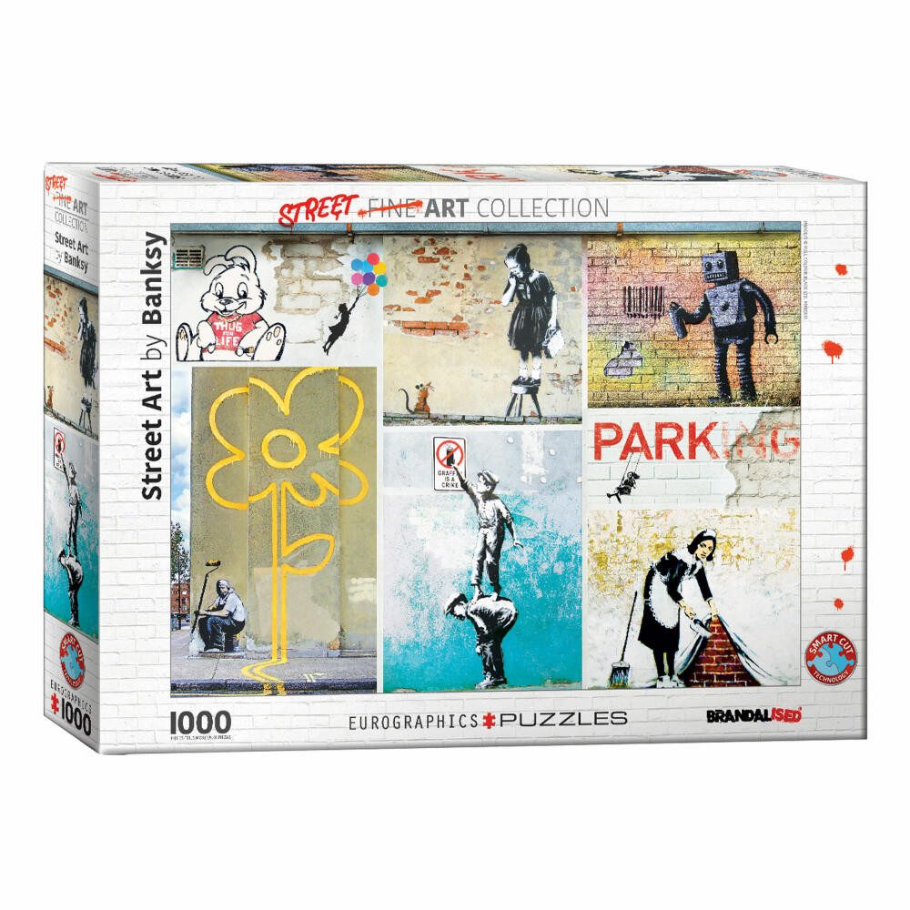 EUROGRAPHICS Puzzle Banksy Kunst, 1000 Puzzleteile