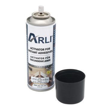 ARLI Montagekleber 2x Aktivator für Sekundenkleber Superkleber Aktivatorspray 200m, (2x 200ml, 2-tlg), Aktivatorspray Spray Cyanacrylat