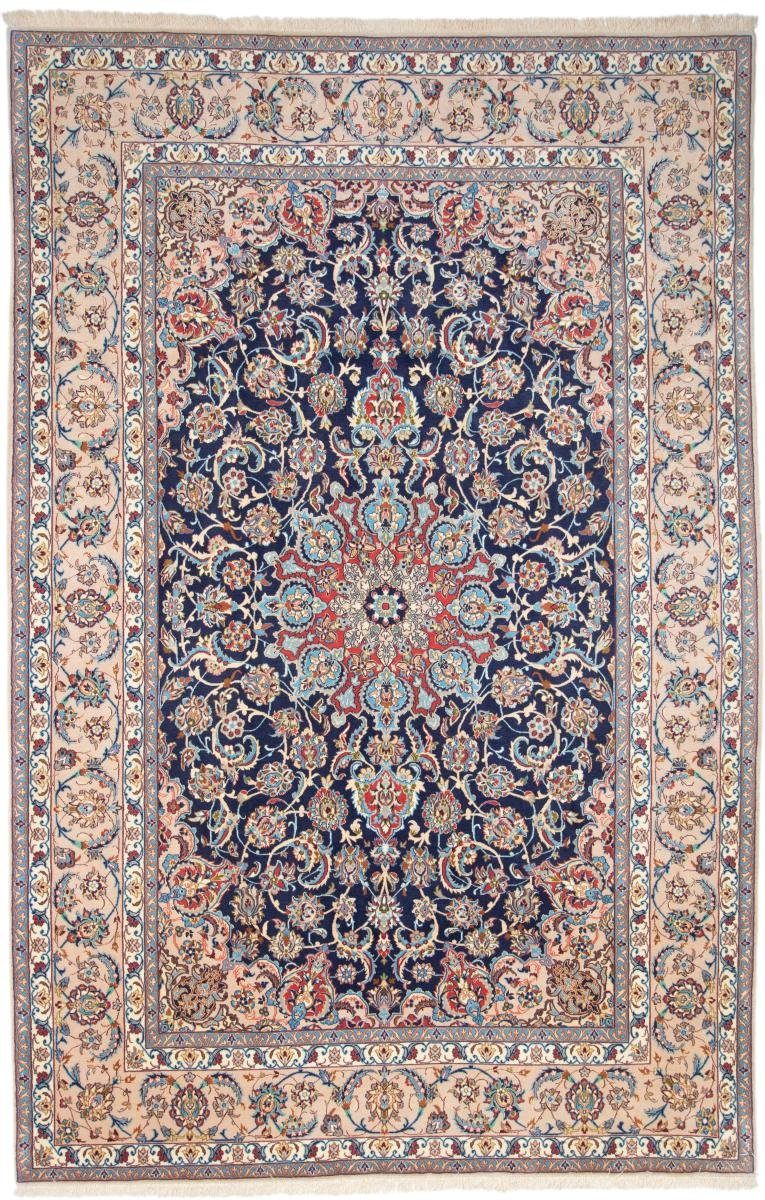 Handgeknüpfter 6 Orientteppich Höhe: Trading, rechteckig, mm 199x307 Seidenkette Orientteppich, Nain Isfahan