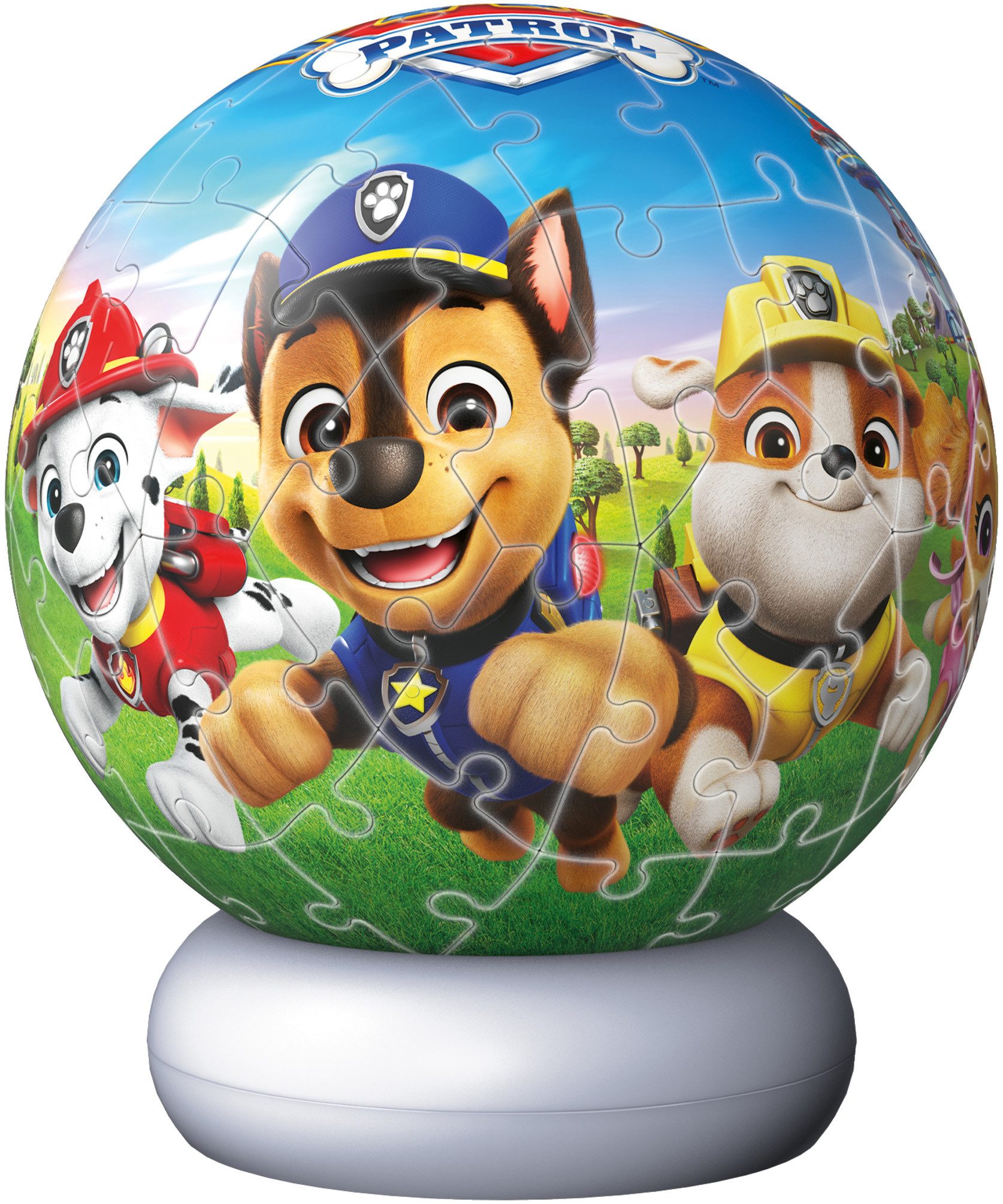 Ravensburger Puzzleball Nachtlicht Paw Patrol, 72 Puzzleteile, beleuchtet