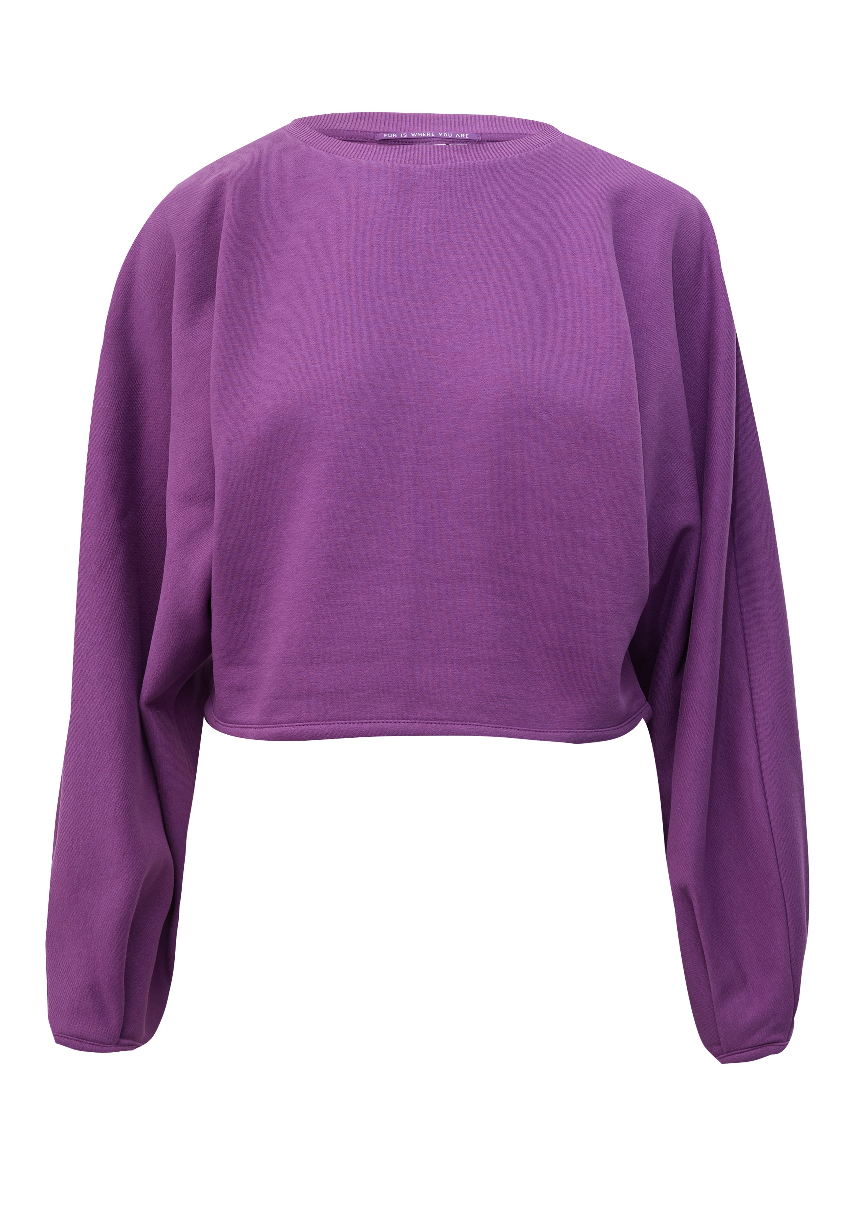 Q/S by s.Oliver Sweatshirt mit Bündchen am Ärmelabschluss