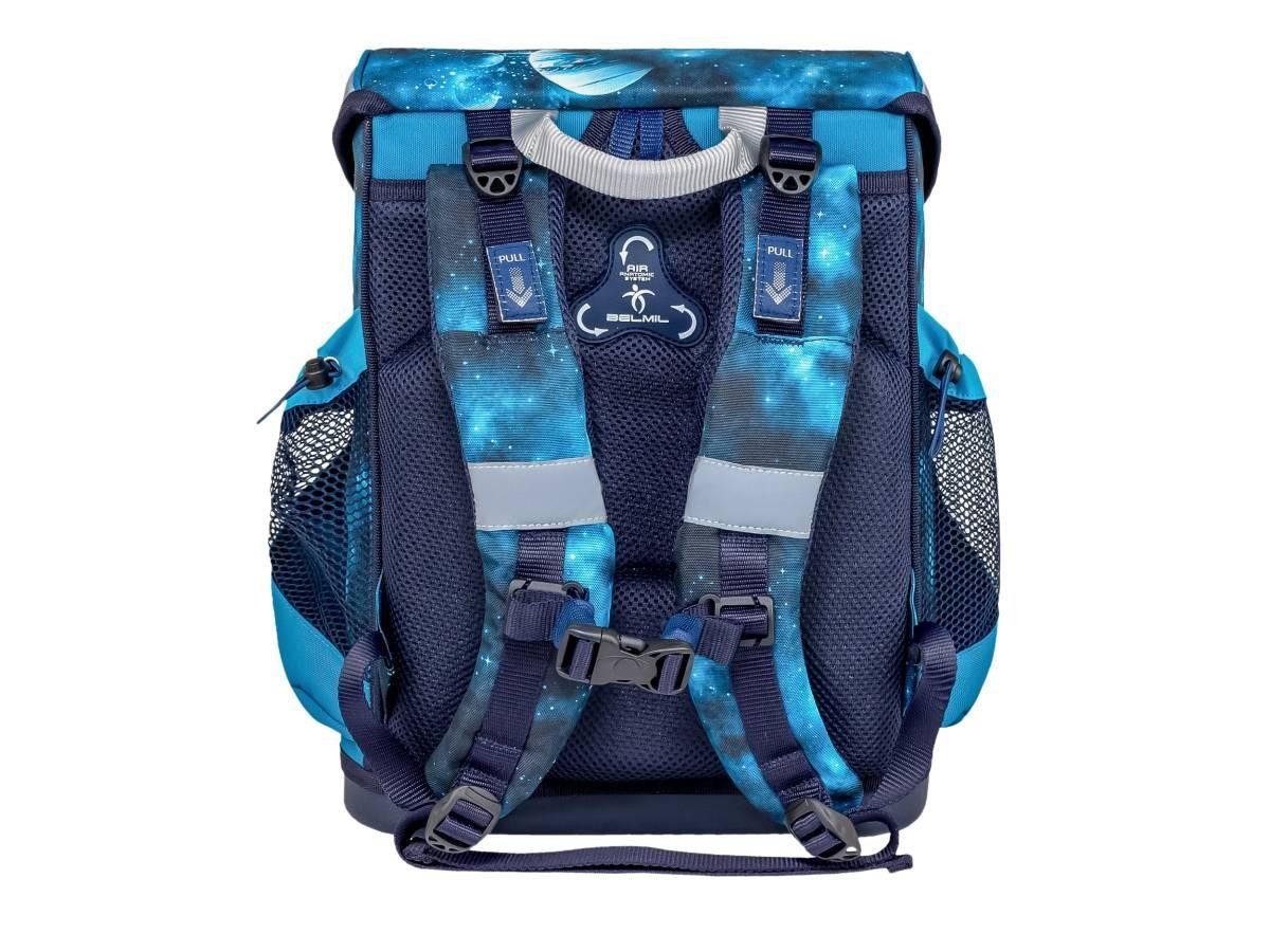 Belmil Schulranzen "Mini-Fit" 2025 für kleine Kinder 1. Klasse (Set, 4-tlg), Weltall Astronaut, Grundschule, Einschulung, für Jungen