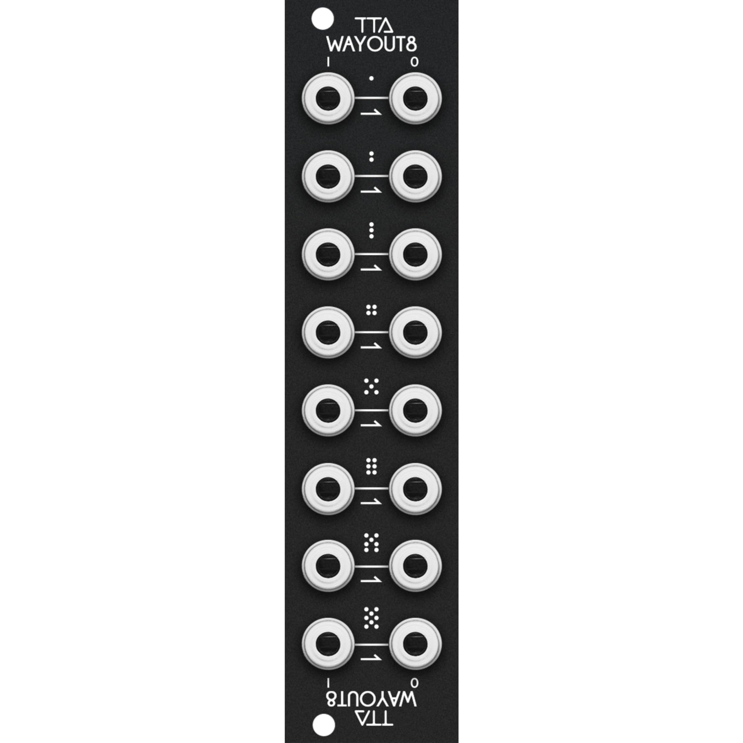 Tiptop Audio Synthesizer (Modular Synthesizer, Diverse Module), WayOut8 Black - Modular Synthesizer