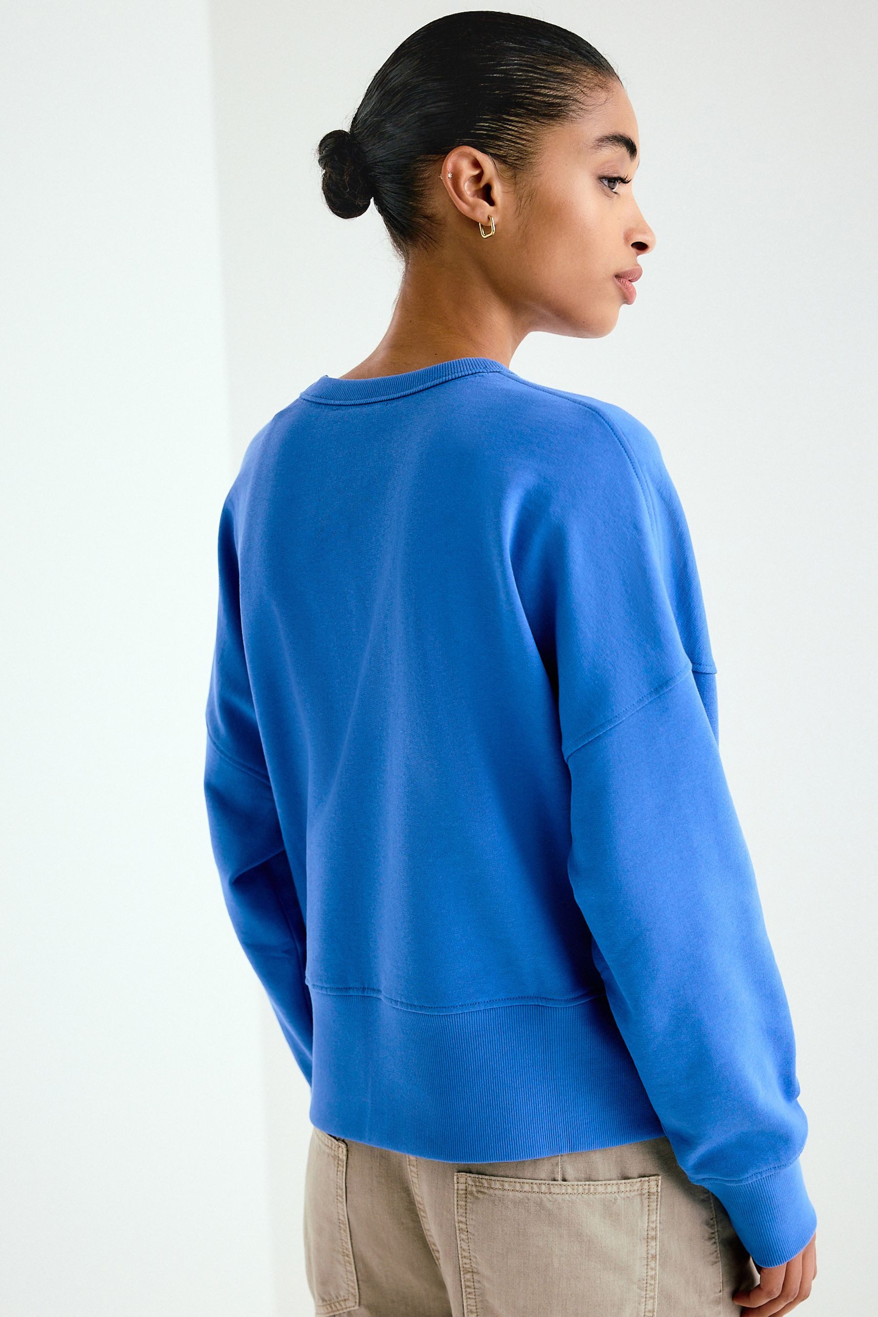 Next Sweater Rundhalssweatshirt mit Grafik (1-tlg)