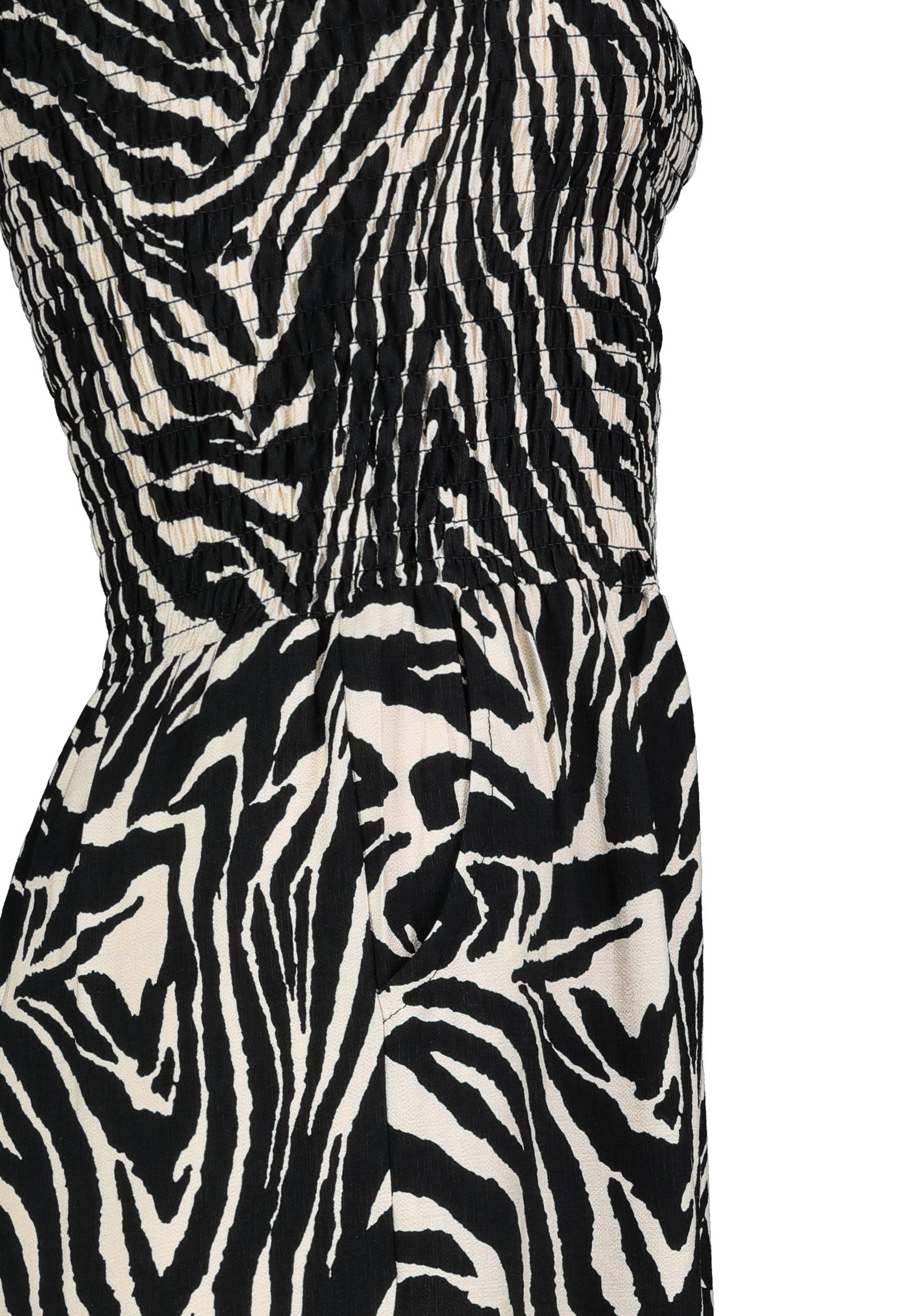 SUBLEVEL Jumpsuit Tiermuster mit trägerlosem Design und weitem Bein Leo-Jum günstig online kaufen