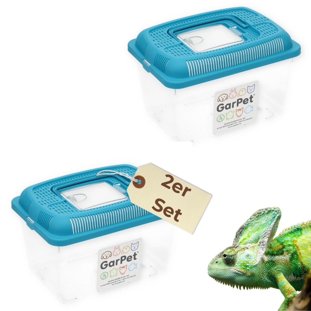 Aquarium 2x Faunabox Faunarium Urzeitkrebs Triops Heimchen Spinnen Insekten Box
