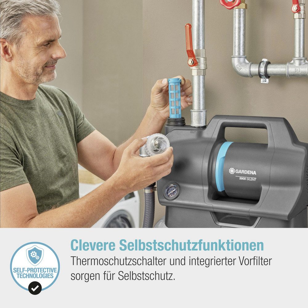 GARDENA Hauswasserwerk GARDENA 09066-61 3900 Silent Hauswasserwerk 230 V 3900 l/h
