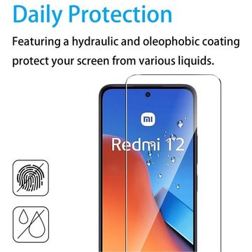 SmartUP 2X Schutzglas für Xiaomi Redmi 12 4G / 5G (Display + Kamera) Hartglas, Displayschutzglas, Displayschutzglas