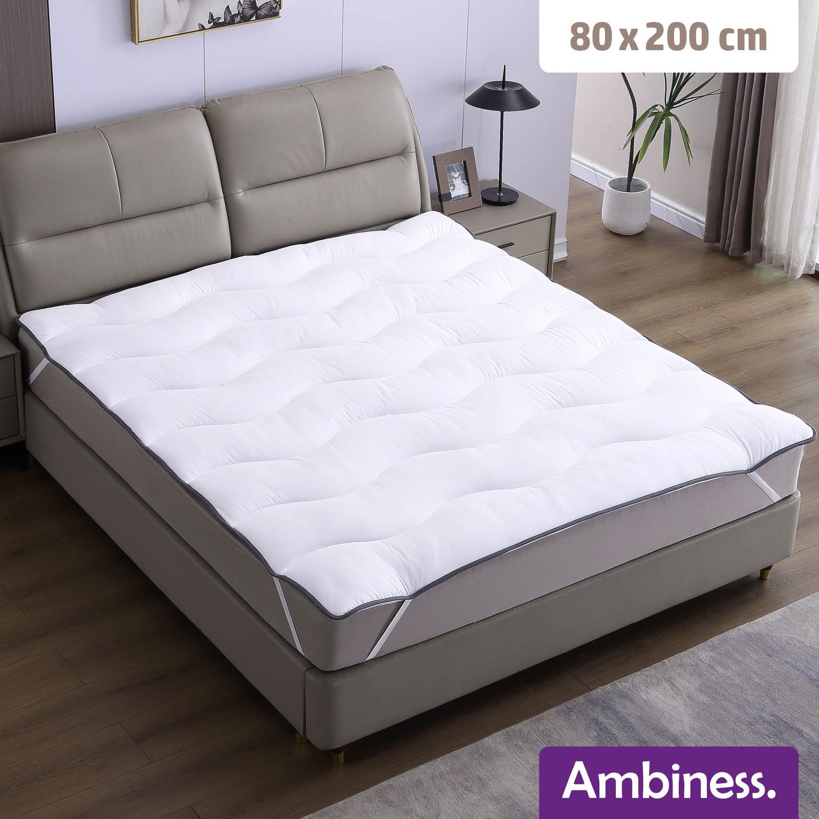 AMBINESS, Topper Matratzentopper Mikrofaser Wolke 80x200cm günstig online kaufen
