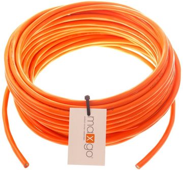 maxgo® CEE-Adapterleitung Winkelkupplung + Schutzkontakt H07BQ-F 3G2,55m Elektro-Kabel, (500 cm)