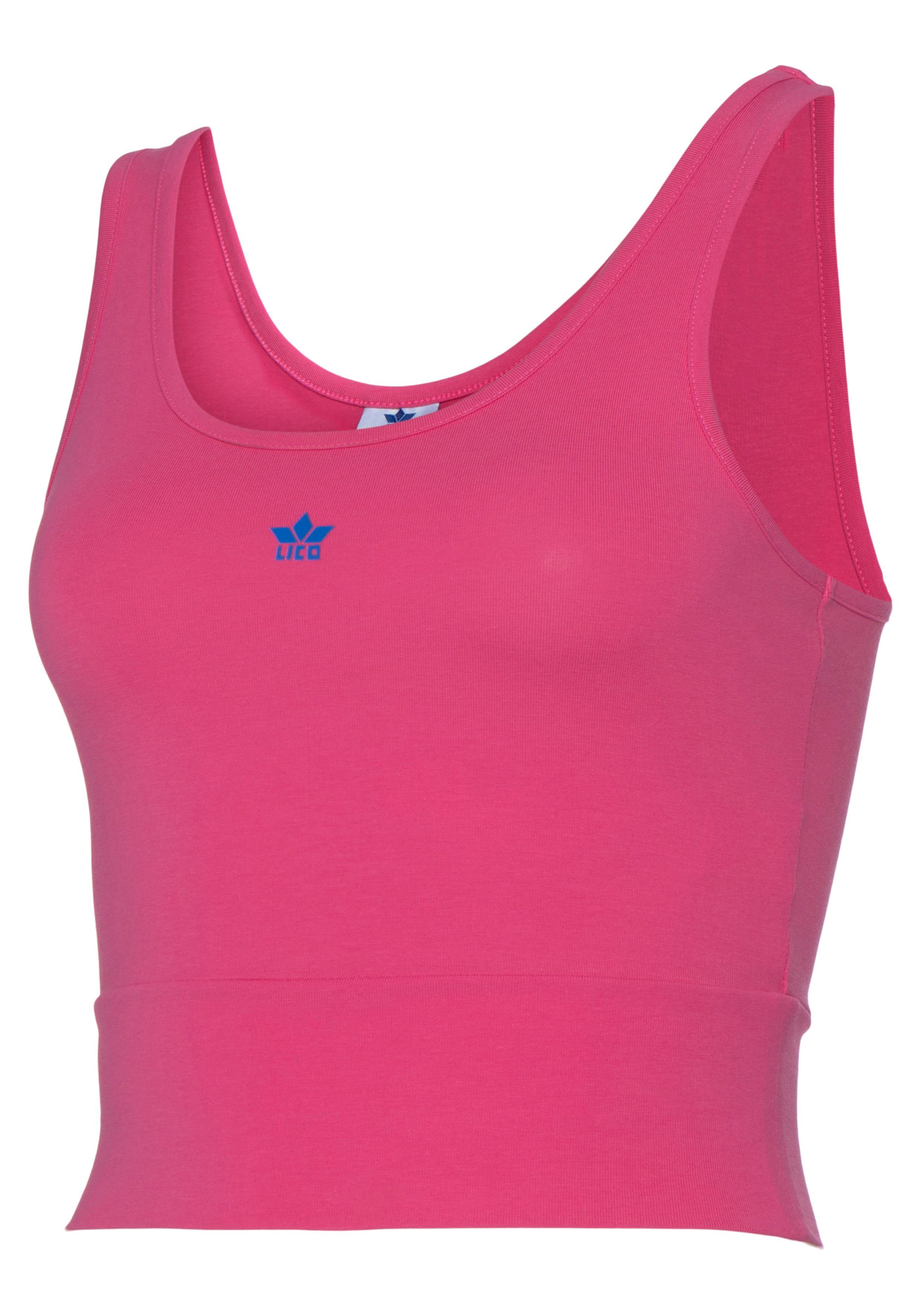 Lico Funktionsshirt Loungewear pink schwarz, im Doppelpack, (2er-Pack)