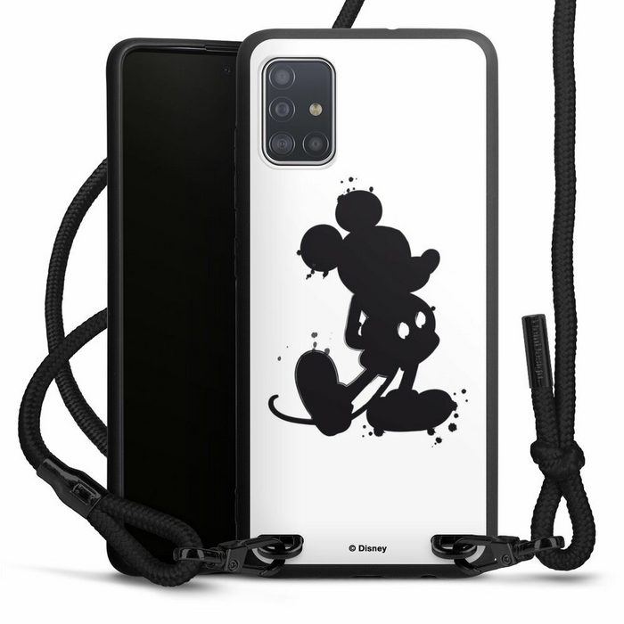 DeinDesign Handyhülle Mickey Mouse Offizielles Lizenzprodukt Disney Mickey Mouse - Splash Samsung Galaxy A51 Premium Handykette Hülle mit Band Case zum Umhängen