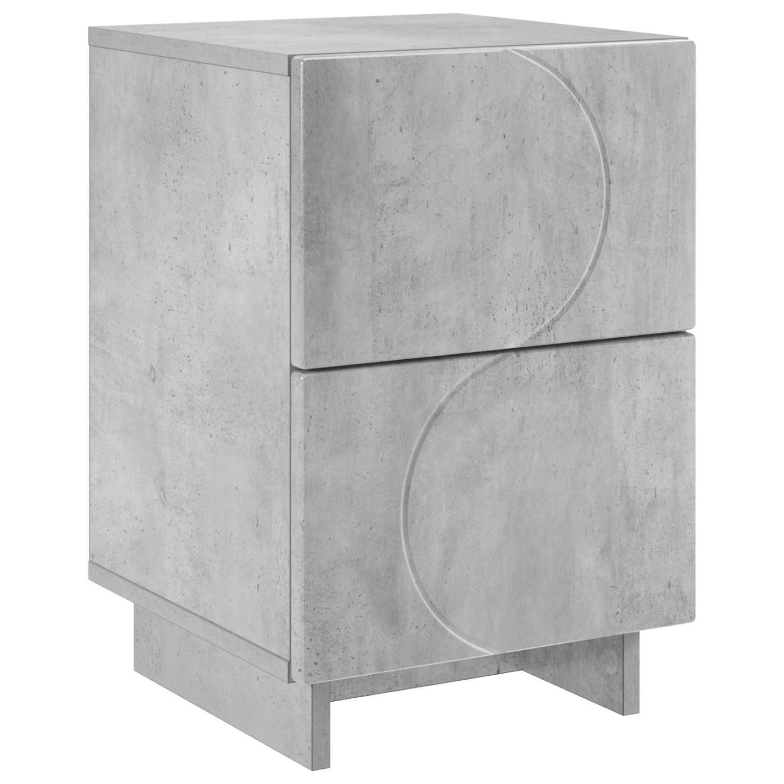 vidaXL Nachttisch Nachttisch Betongrau 33,5 x 34,5 x 50 cm Holzwerkstoff (1-St)