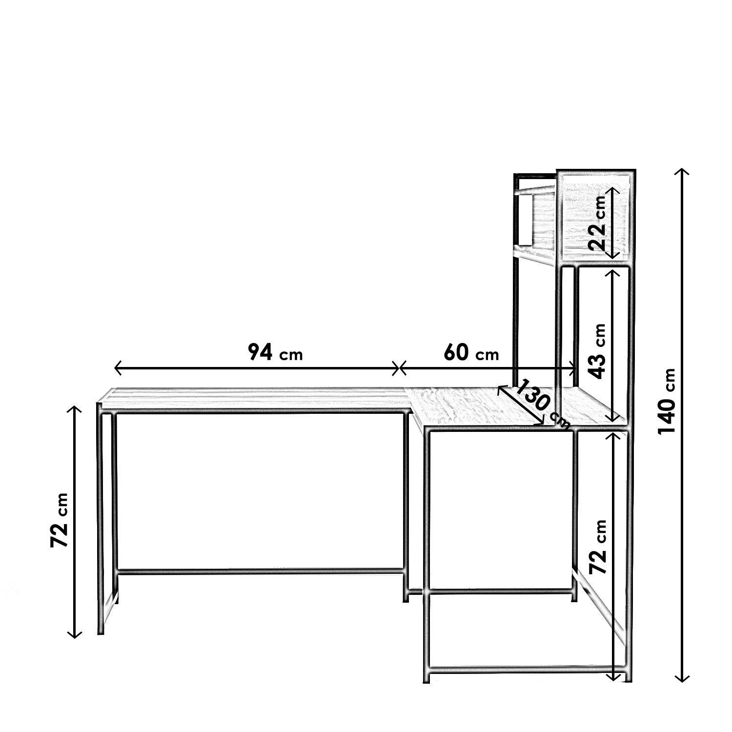 Decor Schreibtisch Skye LCV1121-Schreibtisch