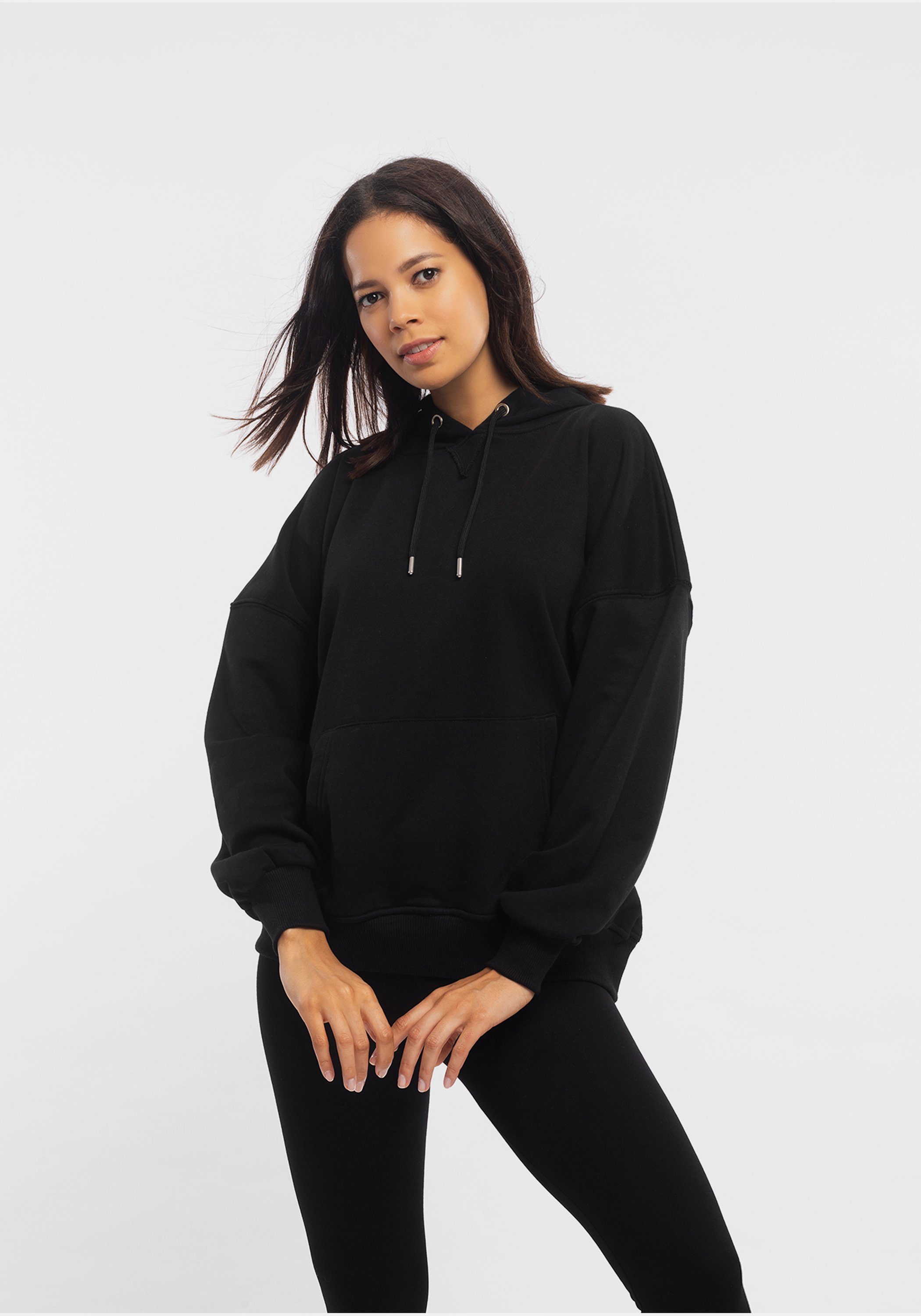 Tom Barron Kapuzensweatshirt mit Tasche und Tunnelzug