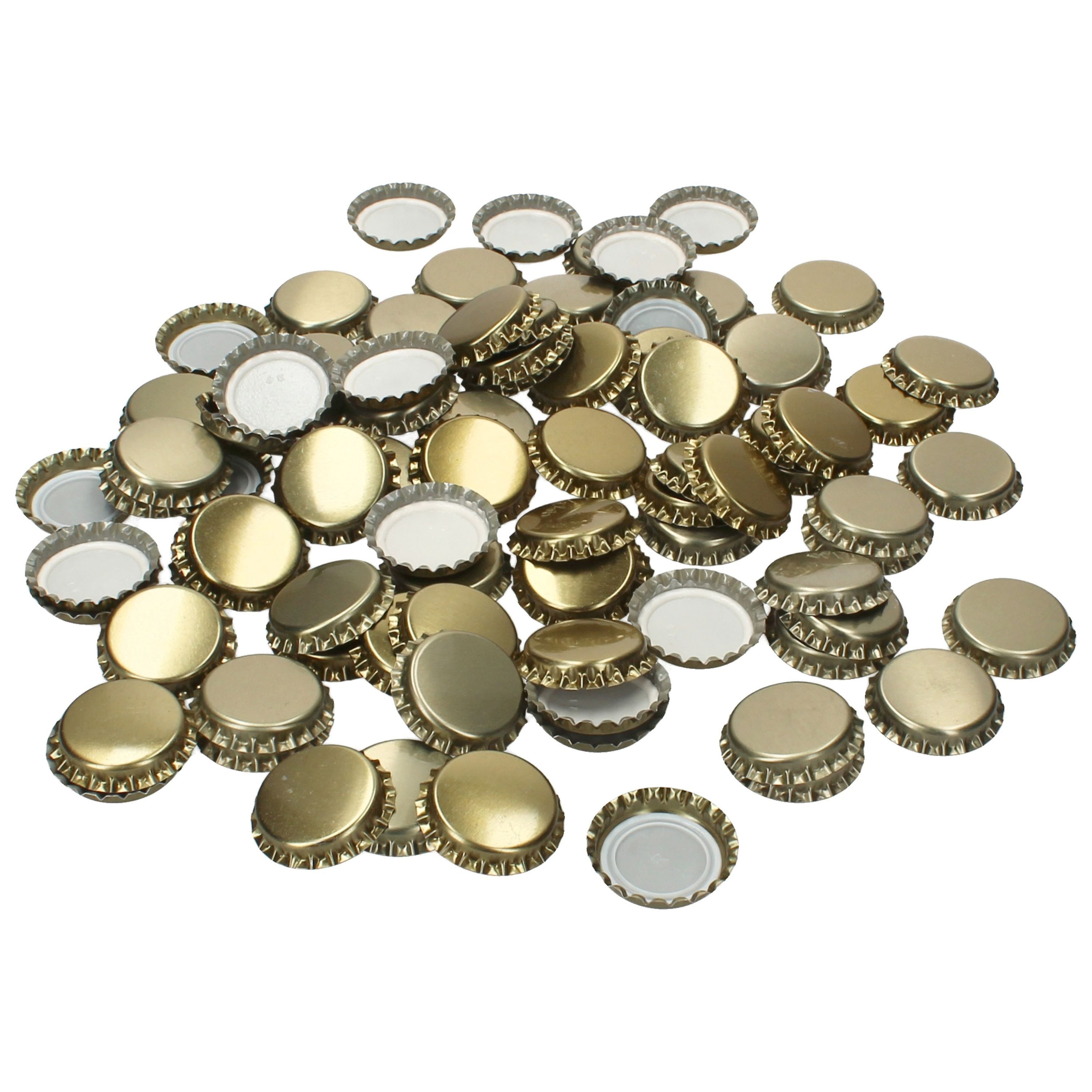 MamboCat Flaschenverschluss 50er Set Kronkorken Gold innen Ø26mm Metall Flaschenverschluss