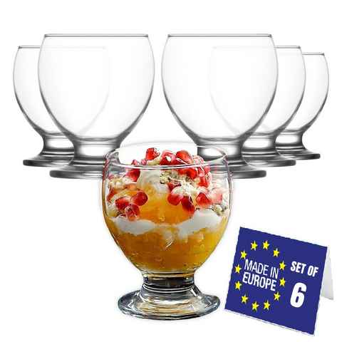 LAV Cocktailglas Teo Soft Drink & Dessertgläser: 6x 250ml Set, Premium, Glas