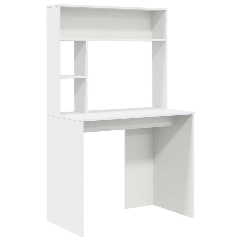 vidaXL Schreibtisch Schreibtisch Weiß 91 x 50 x 149 cm Holzwerkstoff (1-St)
