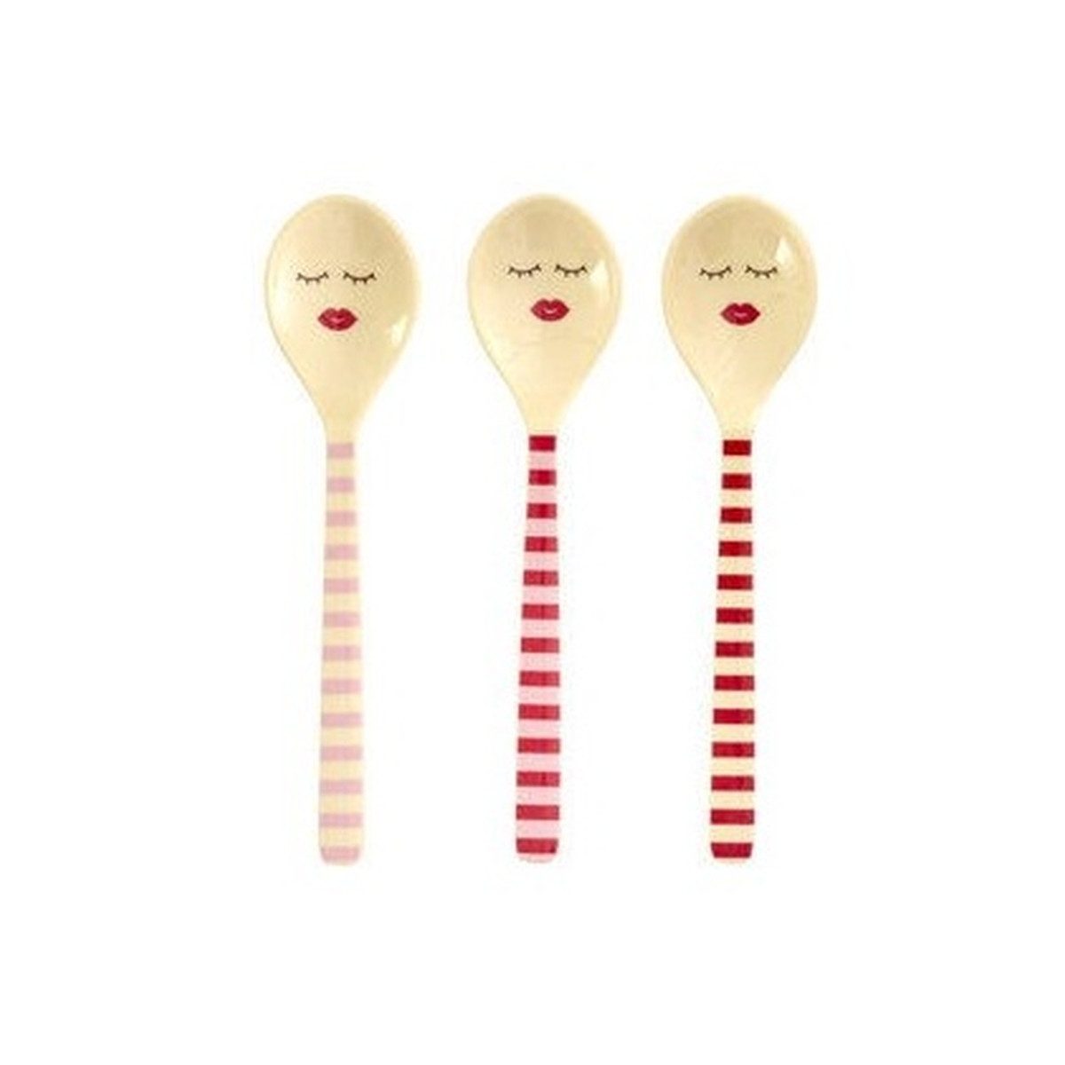 rice Kaffeelöffel Teelöffel Set 3 Stück aus Melamin, robust & spülmaschinengeeignet