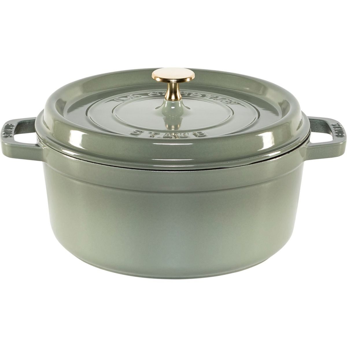 Staub Auflaufform La Cocotte 24cm rund, Eukalyptus, Gusseisen, Gusseisen