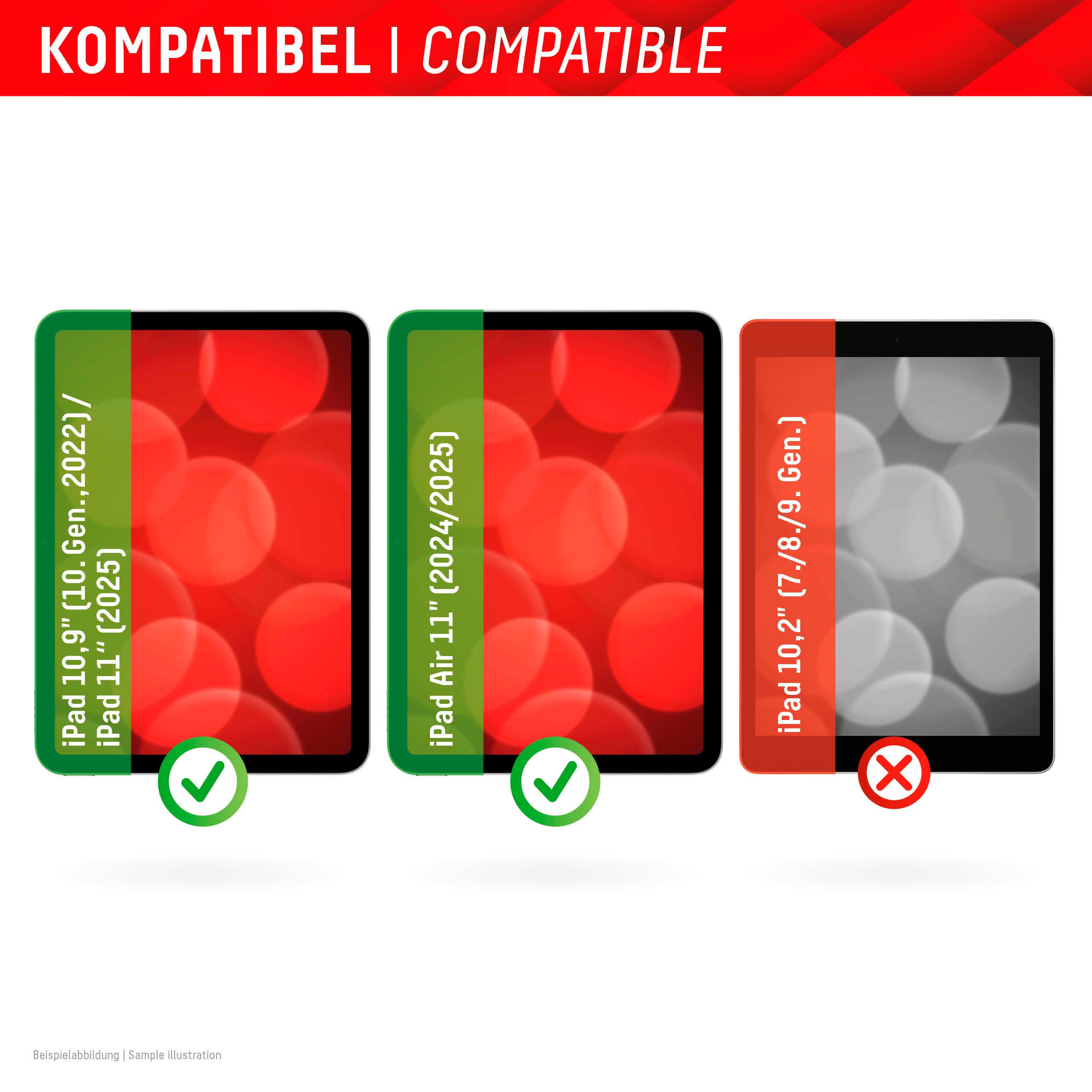 Displex Displayschutzfolie Tablet PaperSense für Apple iPad 10,9" (10. Gen., 2022), Apple iPad 11" (2025), Apple iPad Air 11" (2024/2025), Schreiben wie auf Pap – Bild 4 von 5