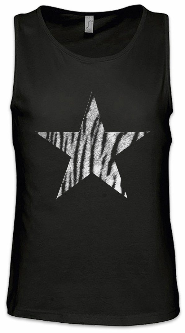 Tanktop Rockabella Star V Ärmelloses T-Shirt Tattoo Nautical Rockabilly Tiger