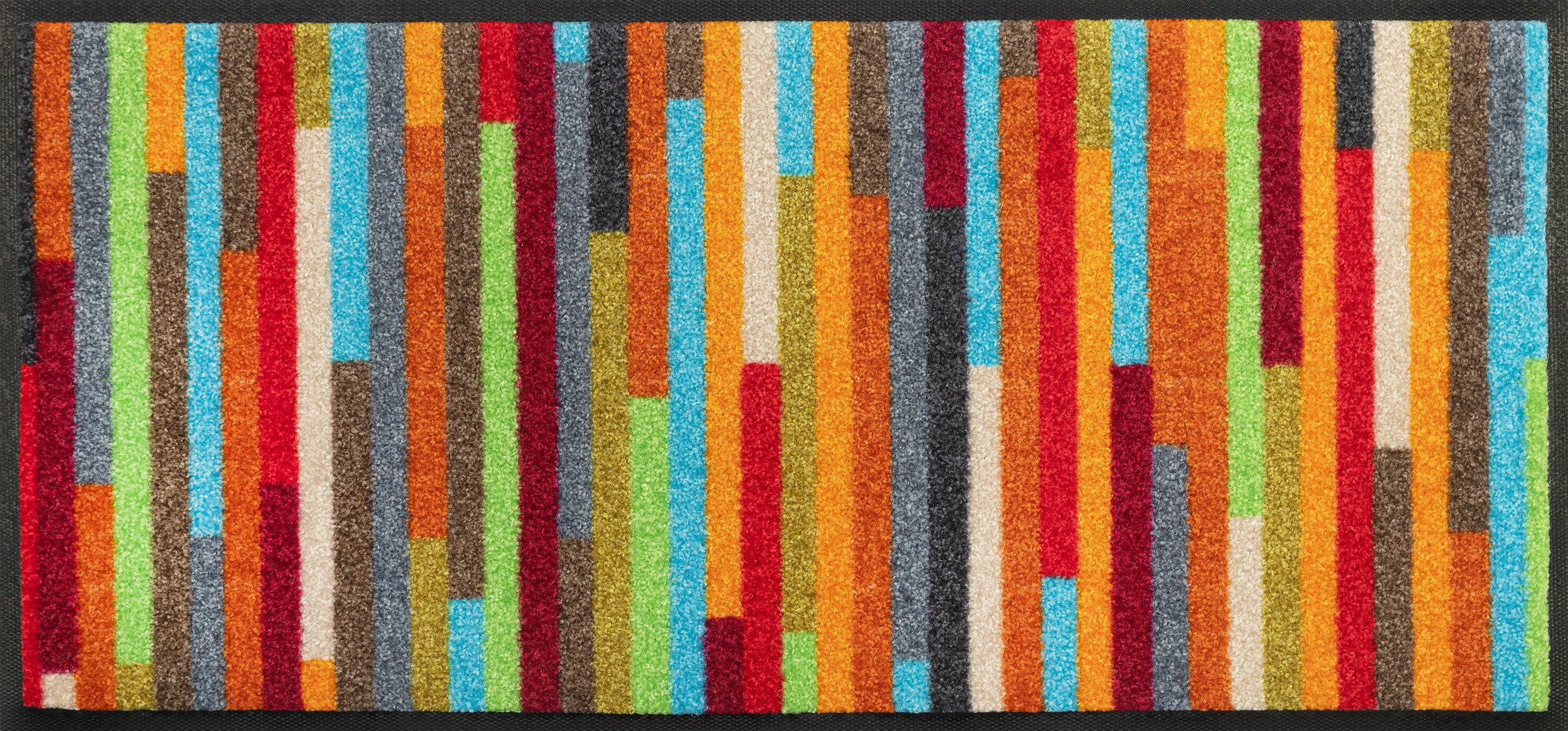 wash+dry by Kleen-Tex Fußmatte Mikado Stripes, rechteckig, Höhe: 7 mm, Schmutzfangläufer, modernes Streifen Design, rutschhemmend, waschbar