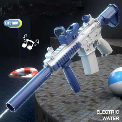 XDeer Wasserpistole Wasserpistole Automatische Elektrische Wasserspritzpistole, 32 FT Range Outdoor-Strand-Pool-Spielzeug für Erwachsene Kinder