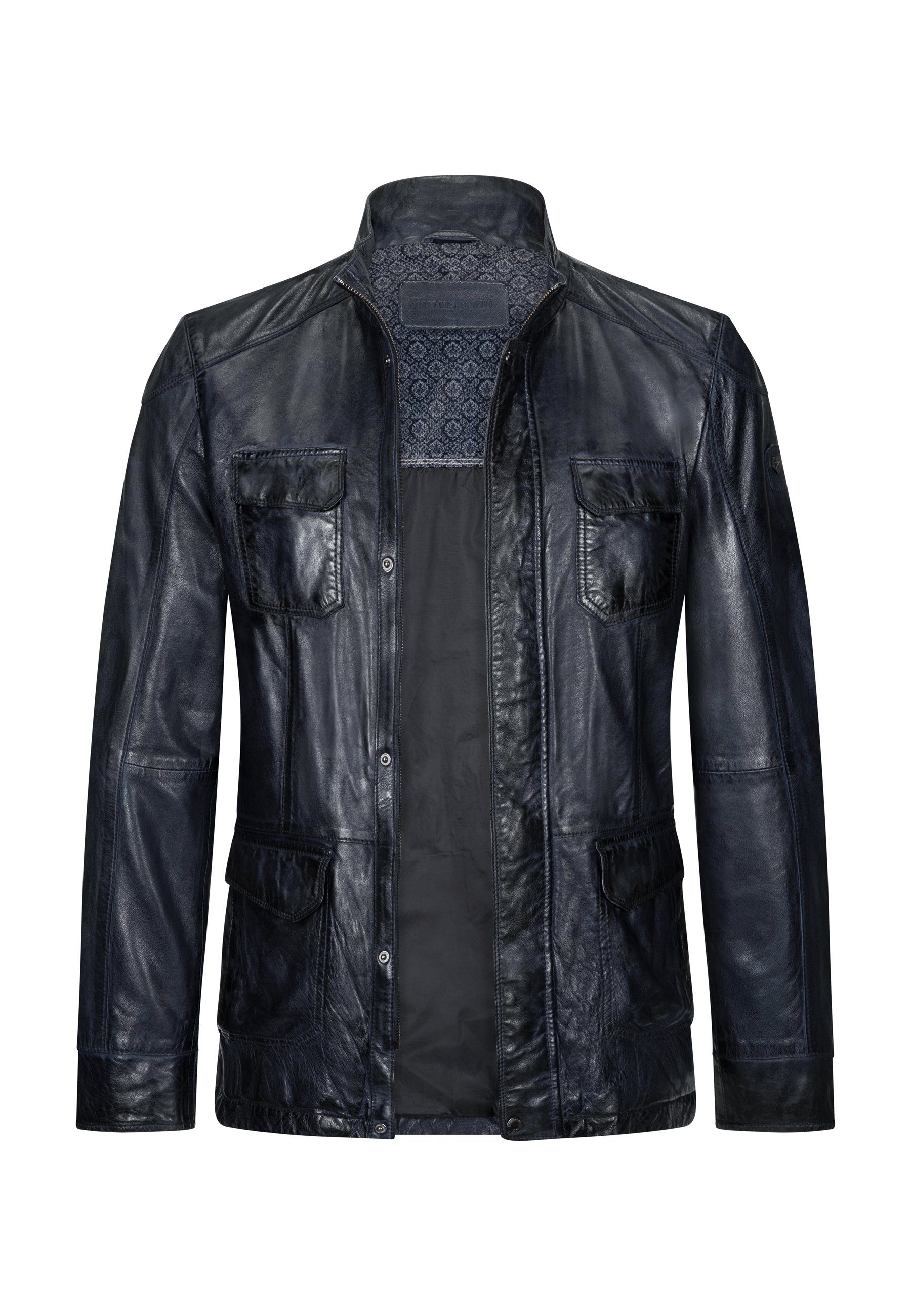 Milestone Lederjacke MS-Jose längere Herren Fieldjacket günstig online kaufen
