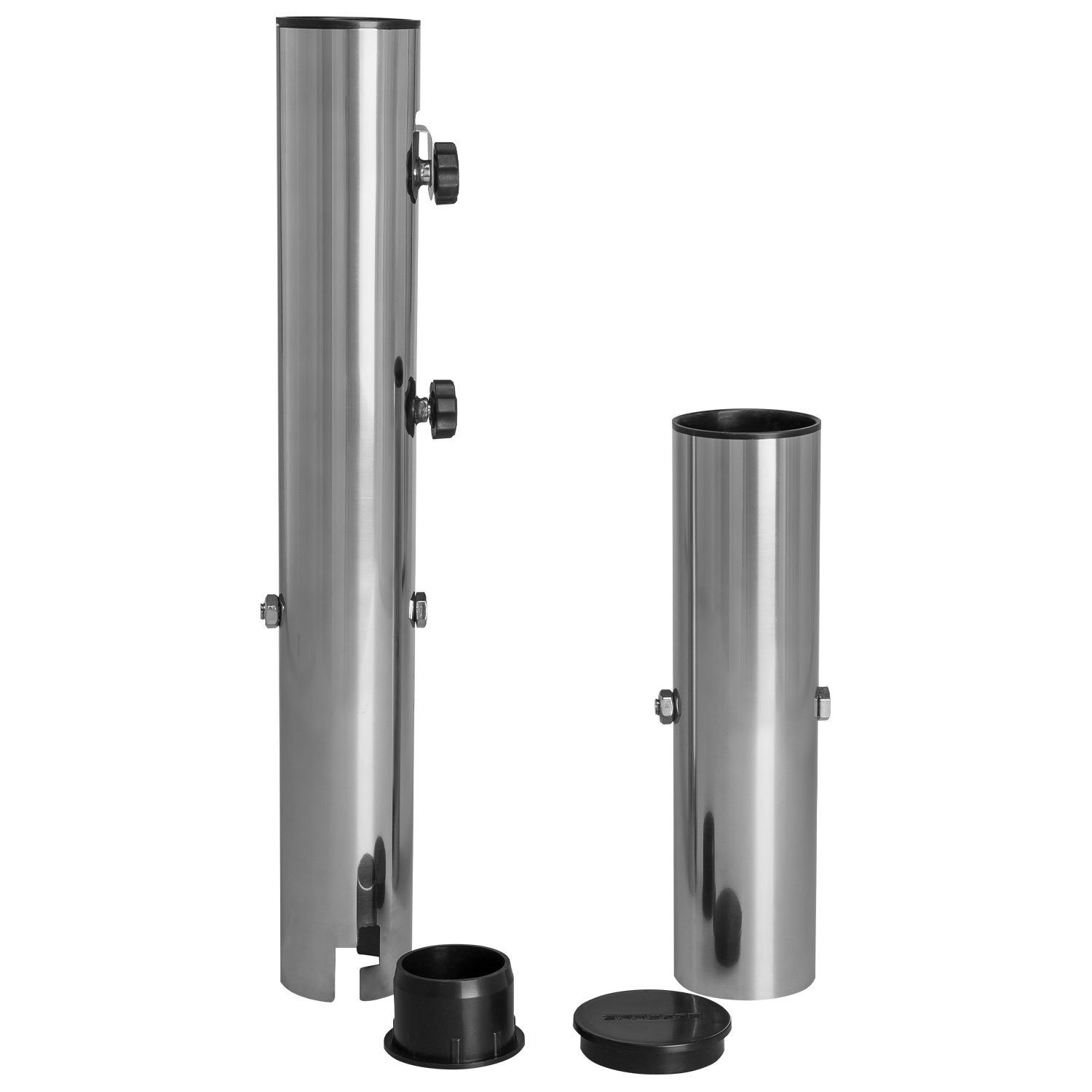 anndora Bodenhülse Edelstahl XL für HQ Schirme mit Adapter 60 / 50 mm