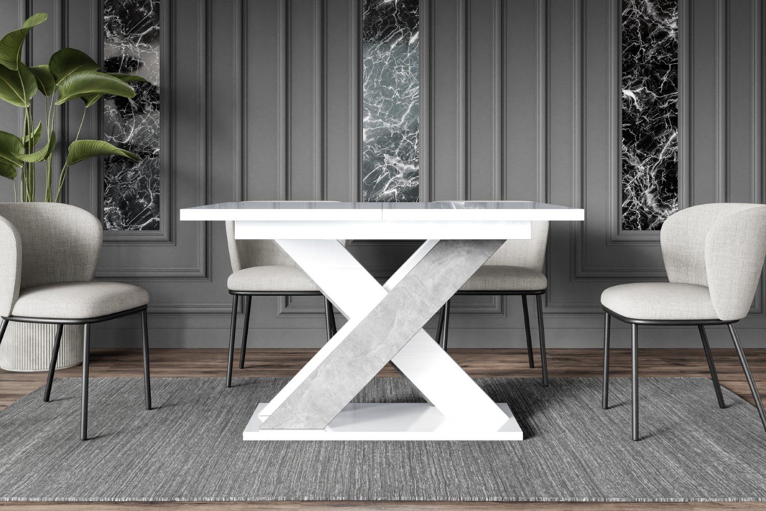 ALTDECOR Esstisch AOX (Esstisch ausziehbar, Esszimmertische, Tisch Wohnzimm günstig online kaufen