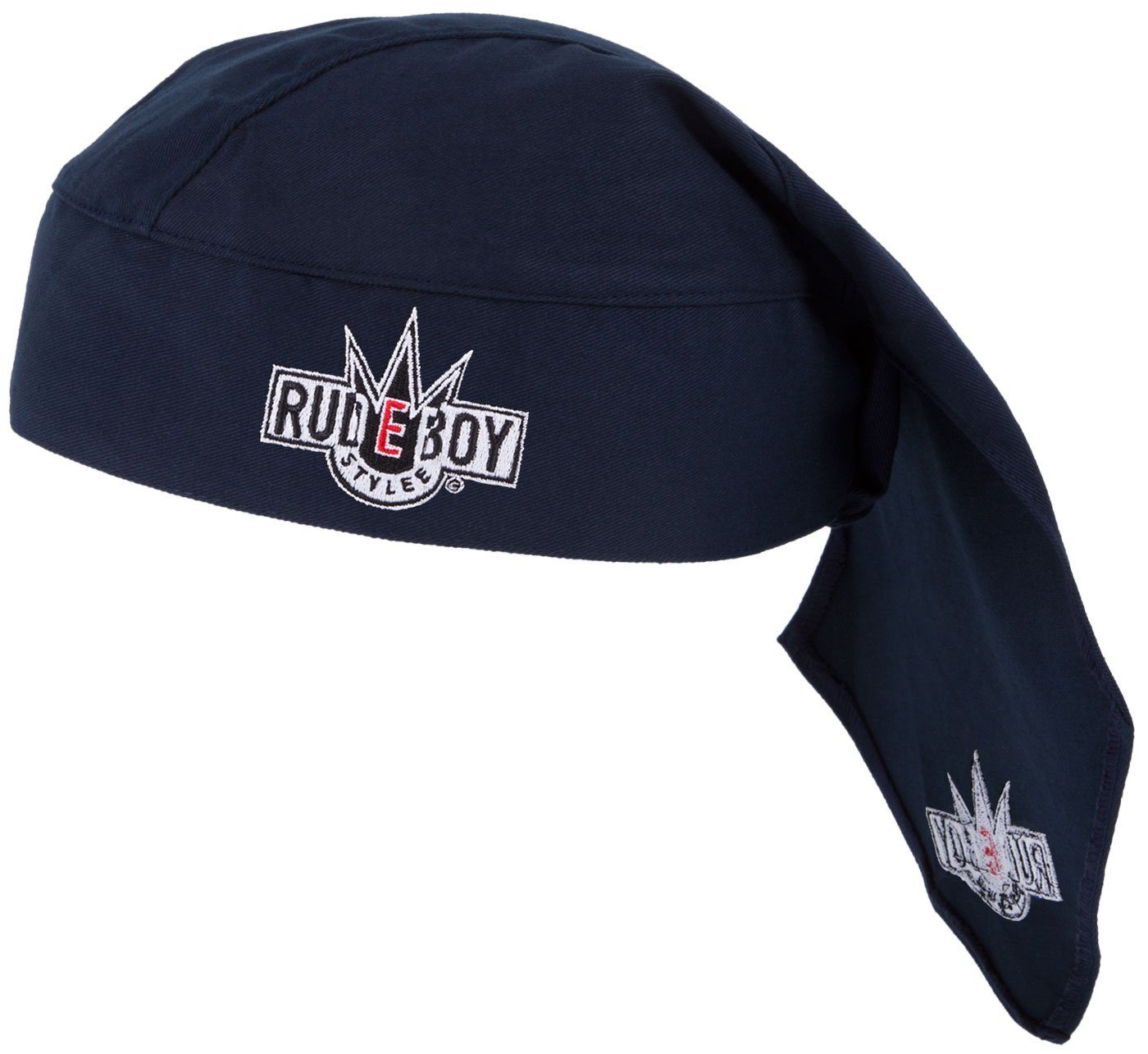 Rudeboy Stylee Bandana Kopftuch Biker Cap bestickt für Damen, Herren und Kinder, Einheitsgröße