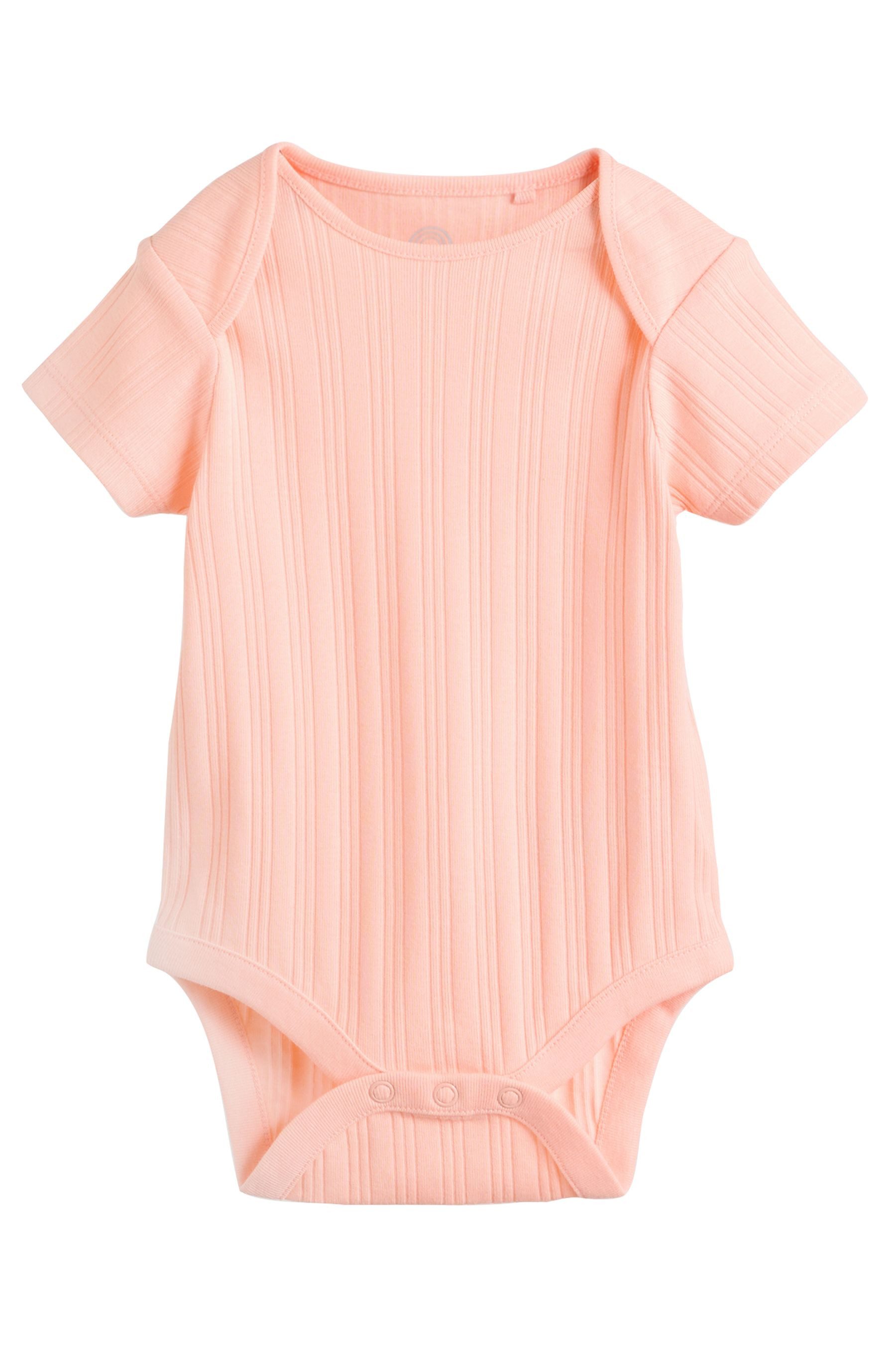 Next Kurzarmbody Kurzärmelige Babybodys im 5er-Pack (5-tlg)