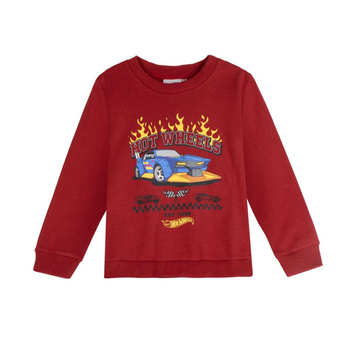 Cerda Sweatshirt Hot Wheels Pullover Kinder – Sweatshirt aus Baumwolle Polyester
