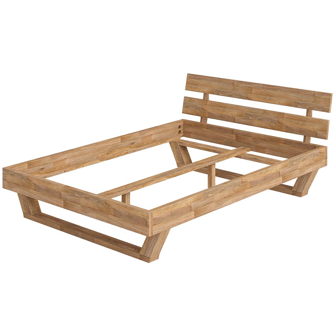 skølm Massivholzbett Nornir aus Eiche, natur geölt, verfügbar in 120/140/16 günstig online kaufen