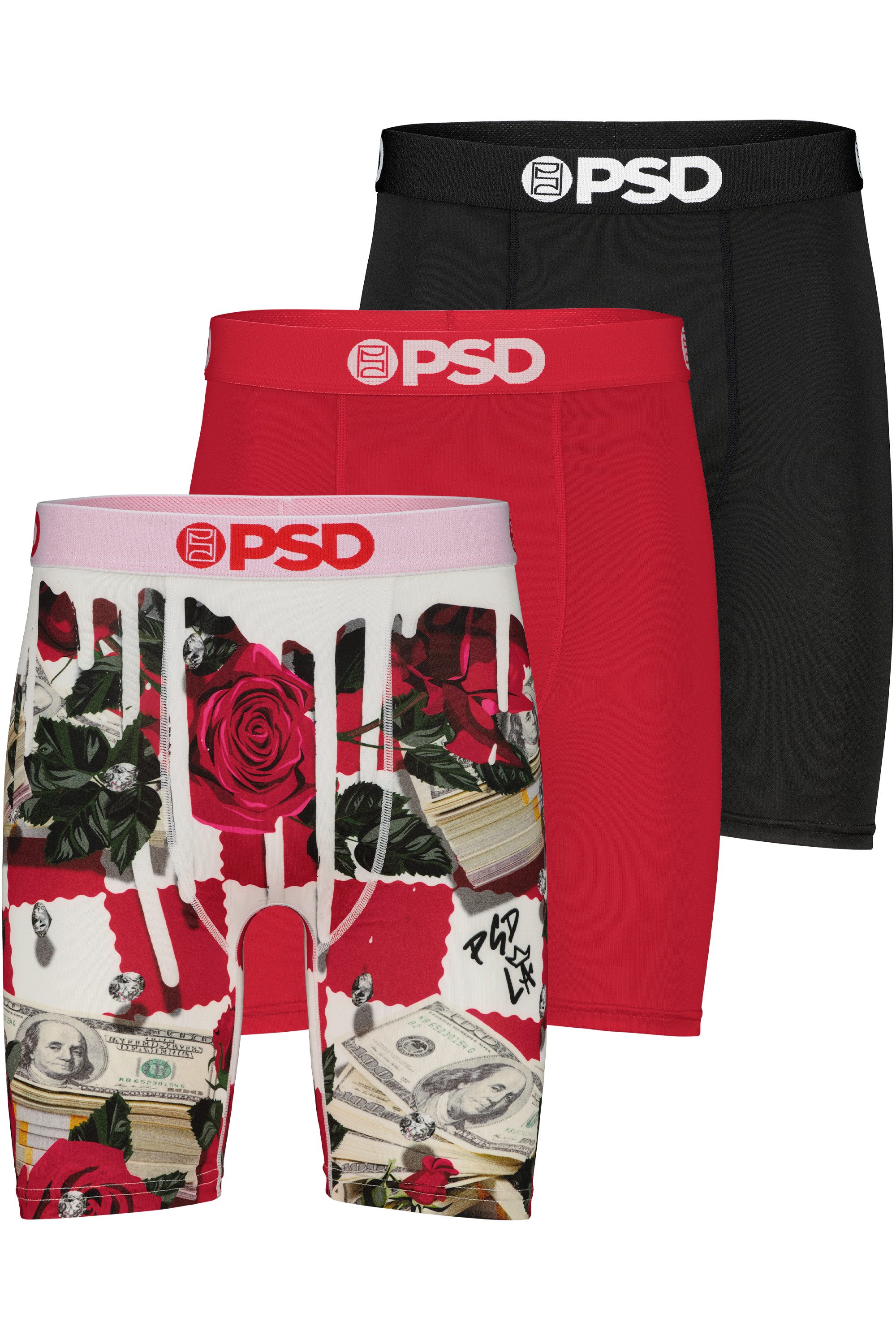 PSD Boxershorts 3 PACK - ROSE CHECKER Herren
