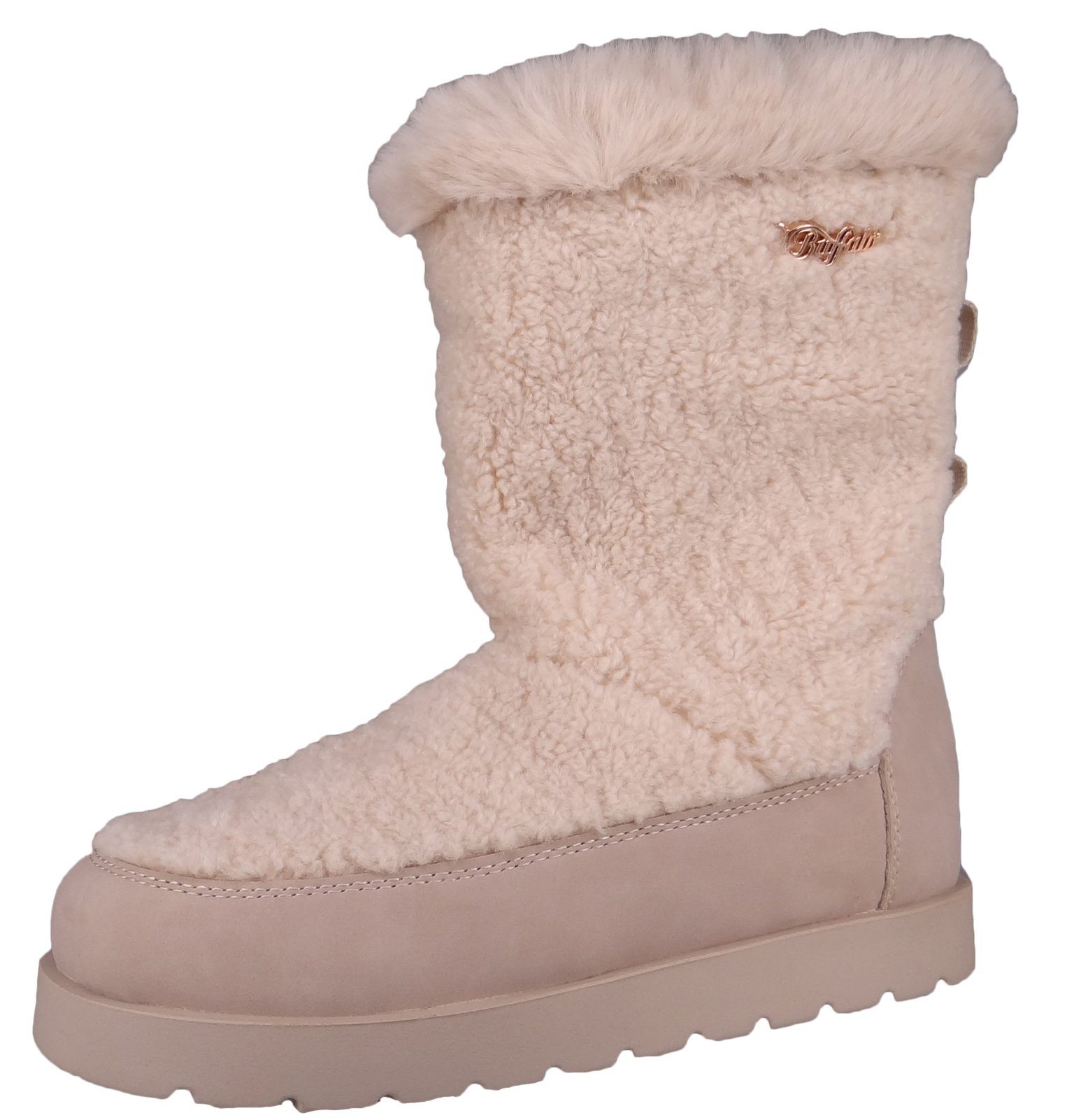 Buffalo 1624054 Eve Pull-On Cream gebraucht Stiefel