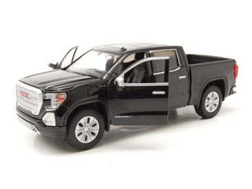 Motormax Modellauto GMC Sierra 1500 Denali Crew Cab Pick Up 2019 schwarz Modellauto 1:24, Maßstab 1:24