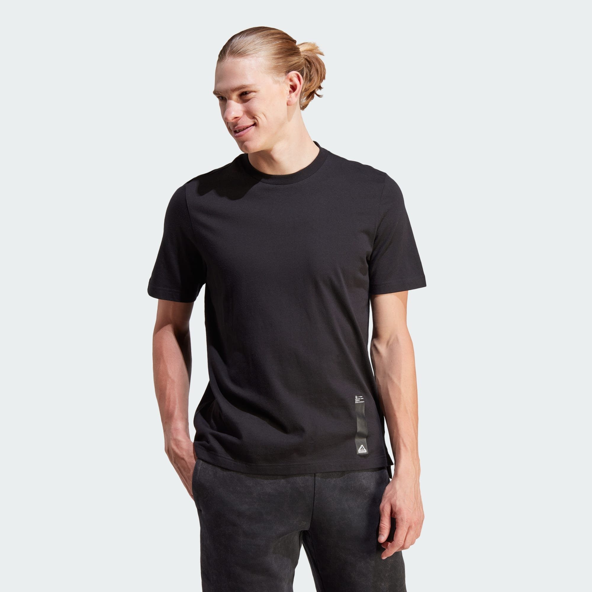 adidas Sportswear T-Shirt SPORTSWEAR CITY ESCAPE SPLIT-HEM T-SHIRT Black