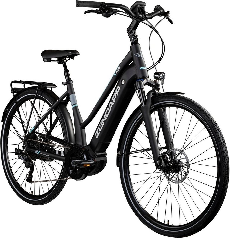 Thumbnail - Zündapp E-Bike Trekkingrad X400, 11 Gang Shimano Deore XT Schaltwerk, Kettenschaltung, Mittelmotor, 500 Wh, Pedelec, Ele...