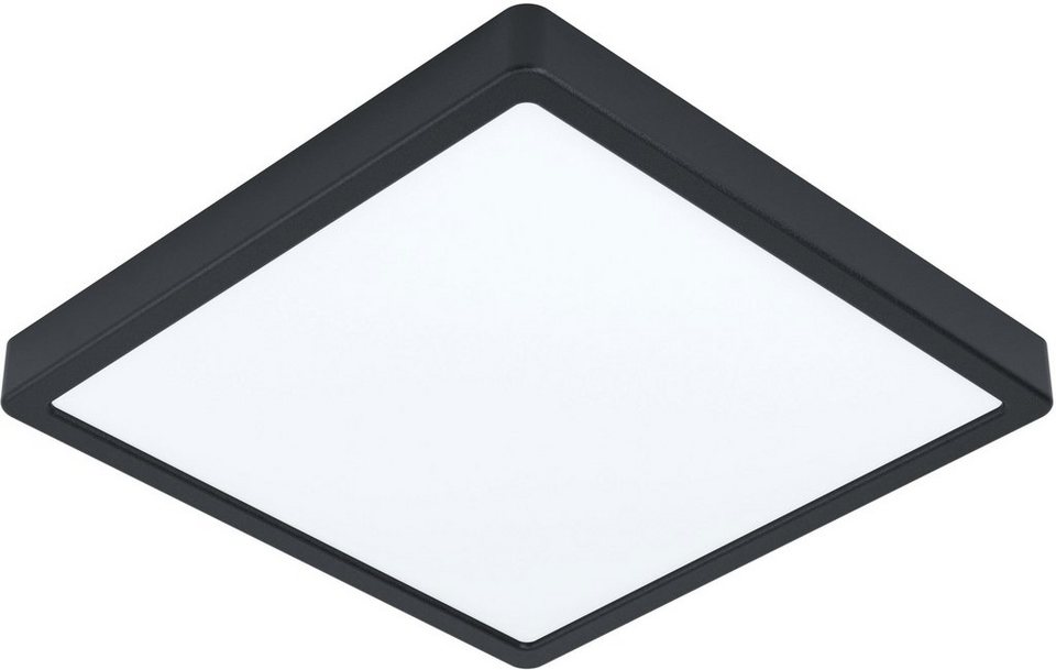 EGLO Deckenleuchte FUEVA 5, LED fest integriert, Neutralweiß, L x B 28,5  cm, Deckenlampe, Badezimmer Lampe, LED Aufbaulampe, IP44