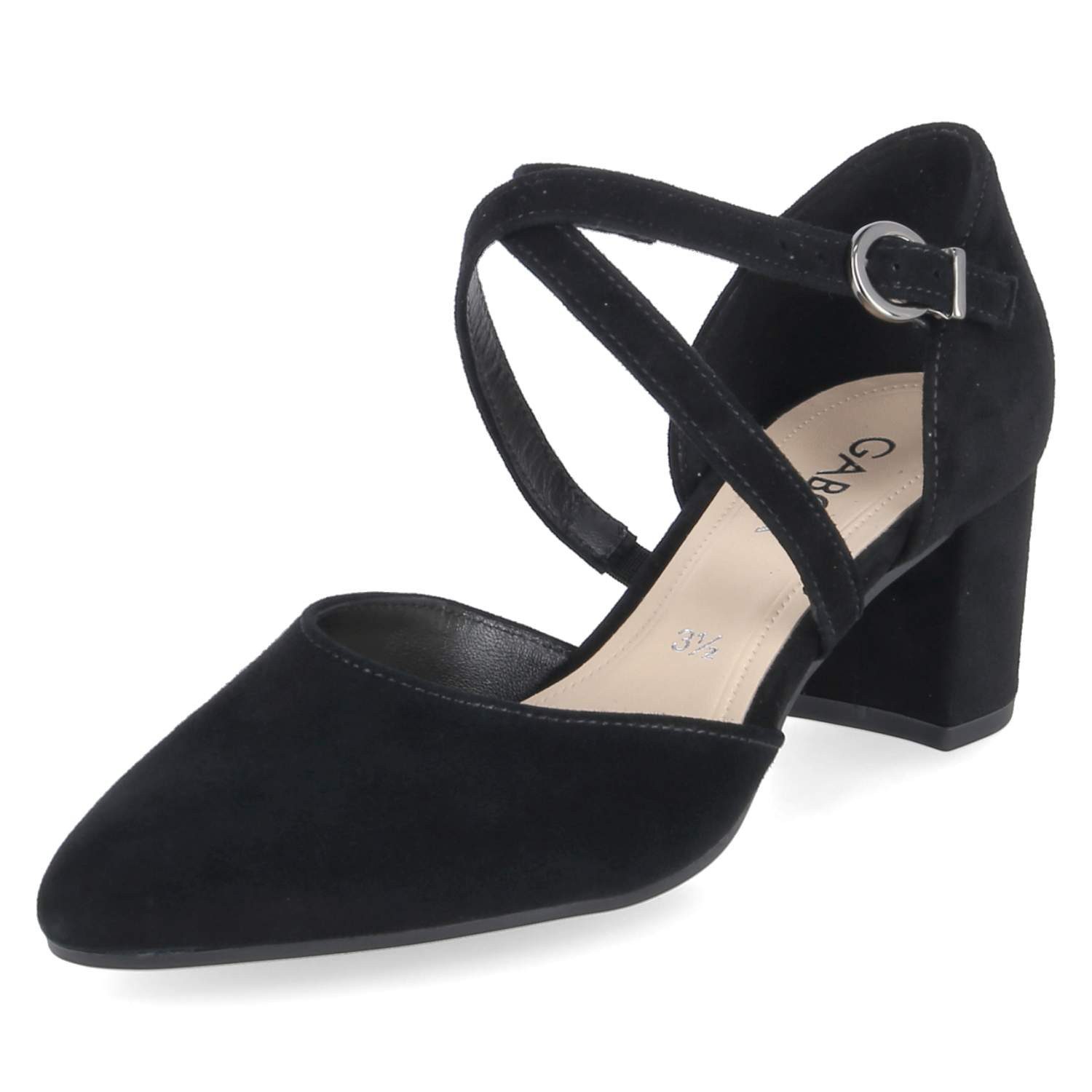 Gabor Gabor 81.343.17 Damen Rauleder schwarz Keilpumps