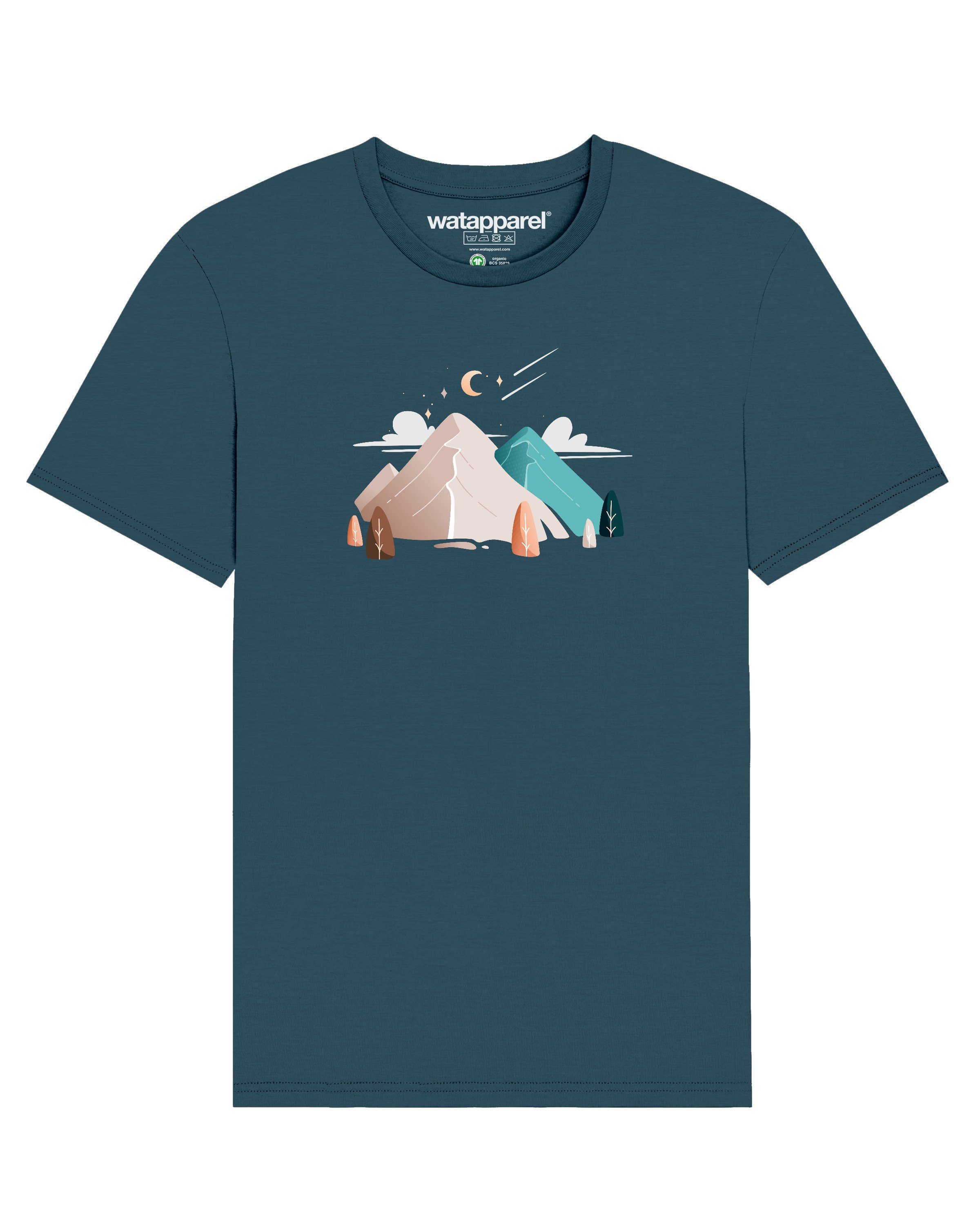 wat? Apparel Print-Shirt Night & Clouds (1-tlg) pertrol | T-Shirts