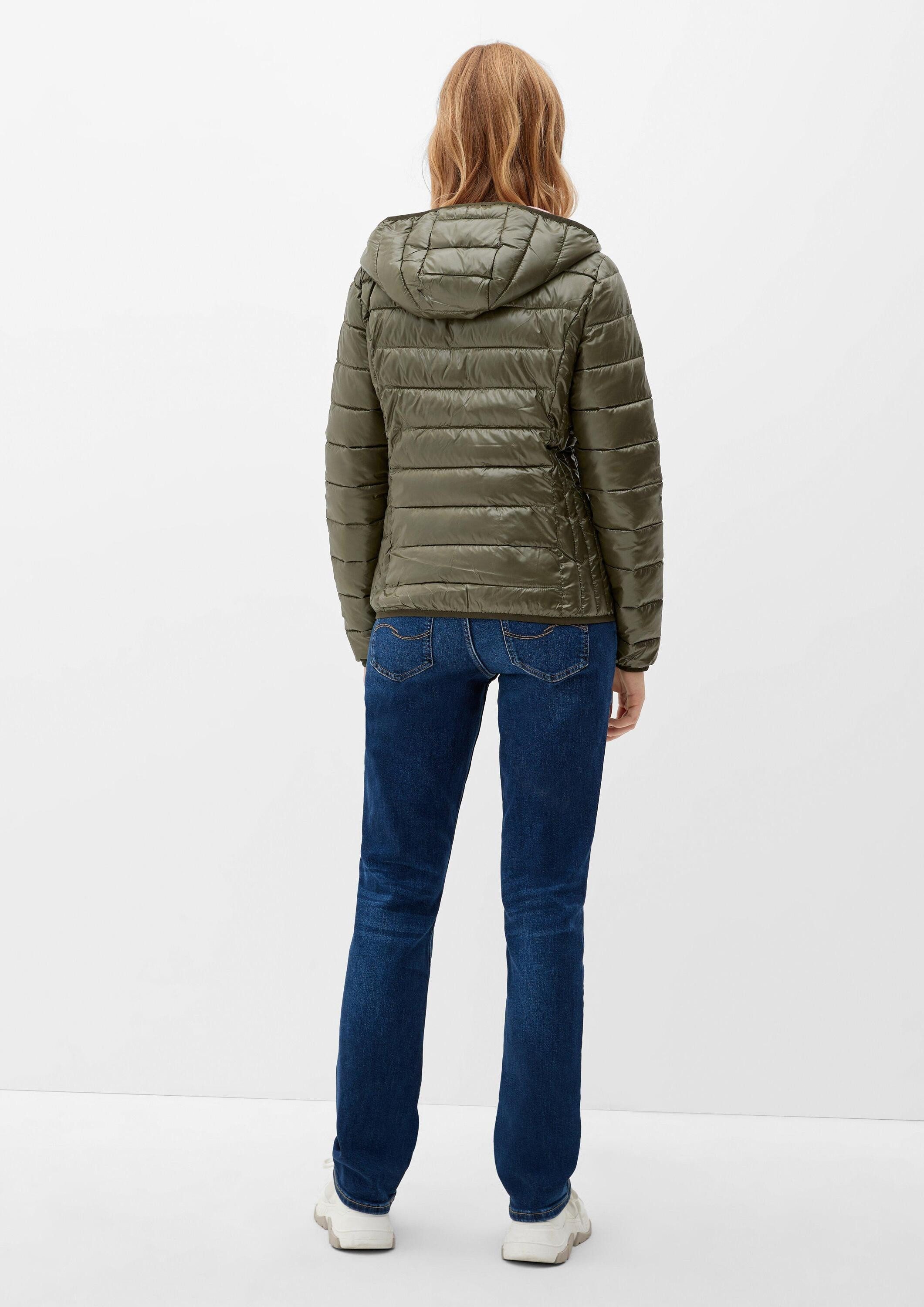 QS Winterjacke Outdoor-Jacke Steppjacke mit Kapuze