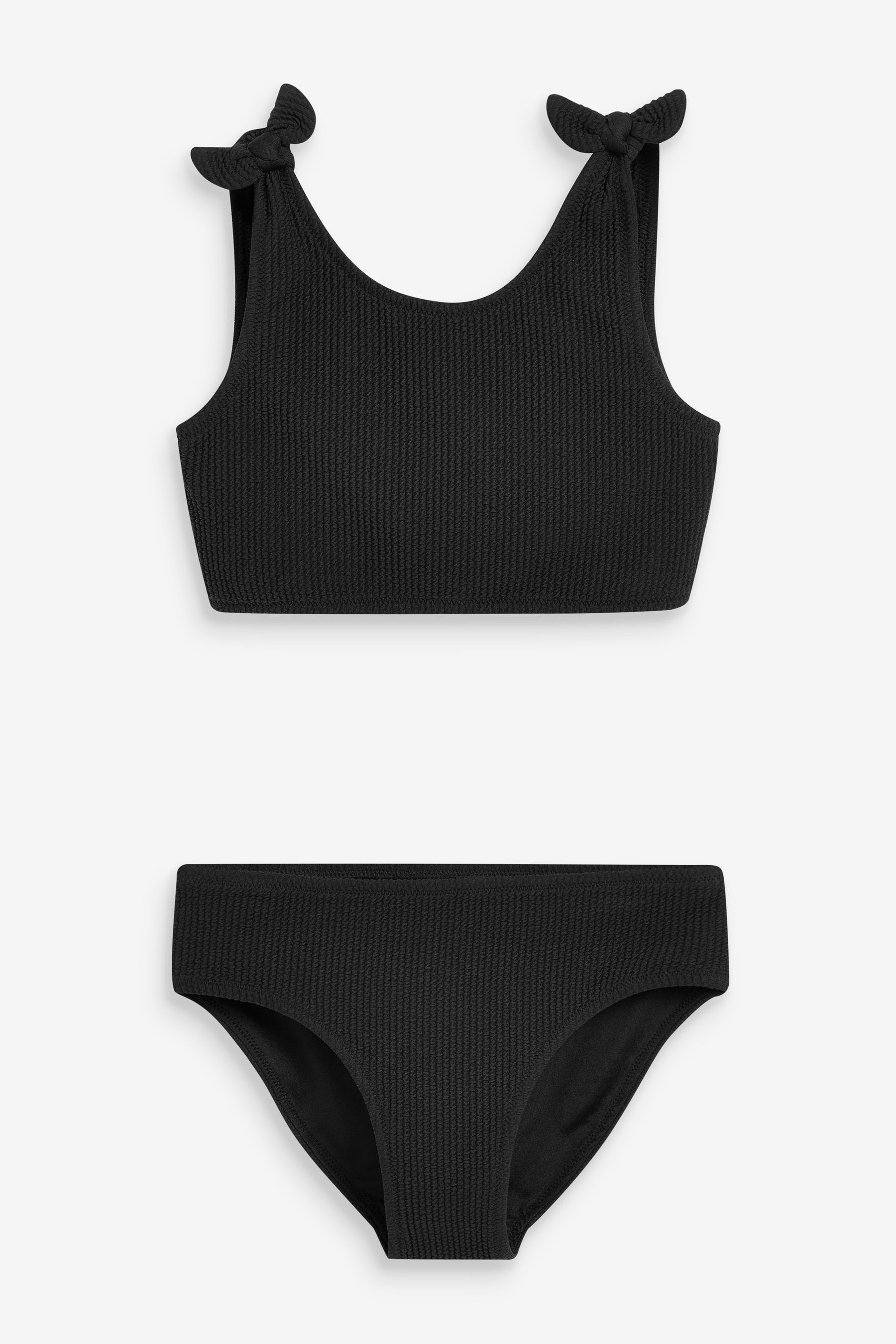 Next (2-St) Bustier-Bikini Strukturierter Bindeträgern mit Black Bikini