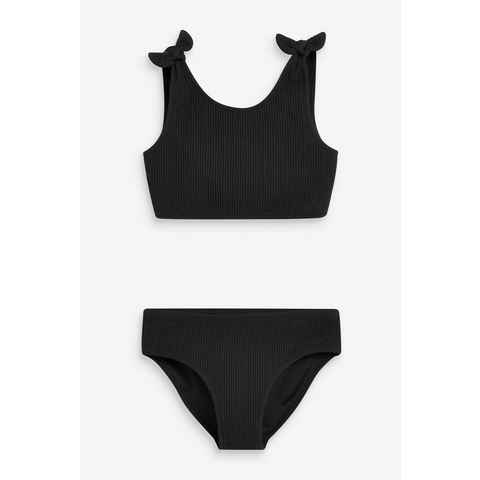 Next Bustier-Bikini Strukturierter Bikini mit Bindeträgern (2-St)